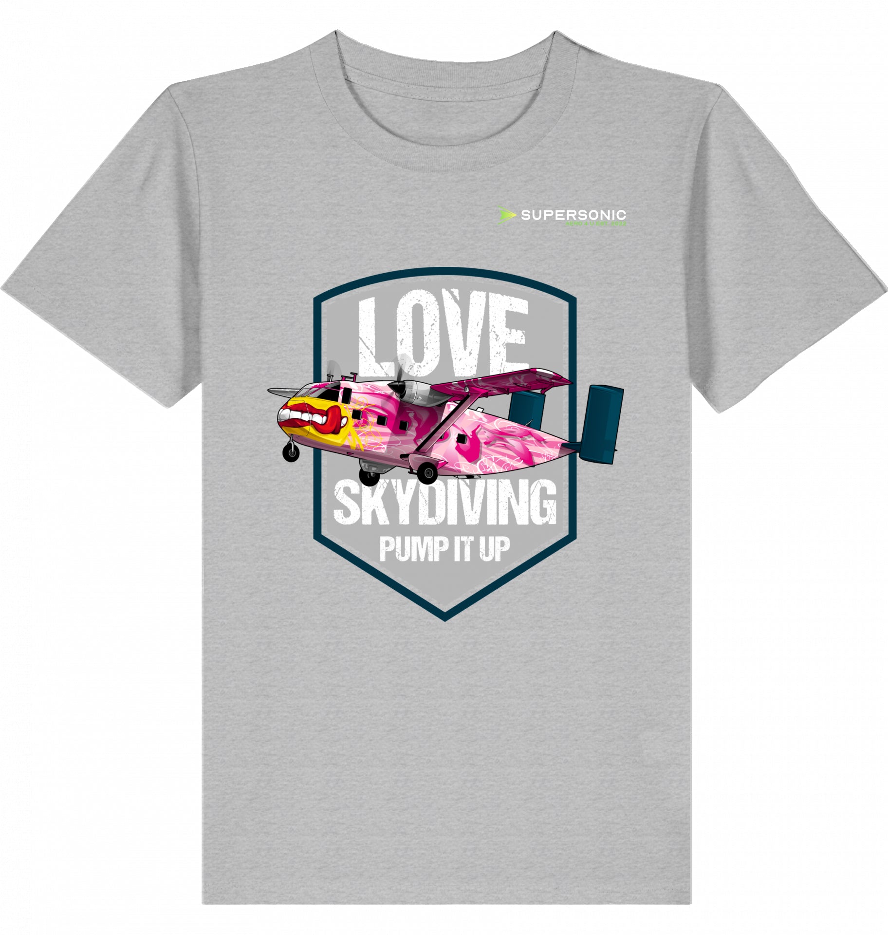 Kids Aviation Tshirt Short SC-7 Skyvan Sky Diving, Kinder Tshirt Short SC-7 Skyvan, Skydiving Tshirt Kinder