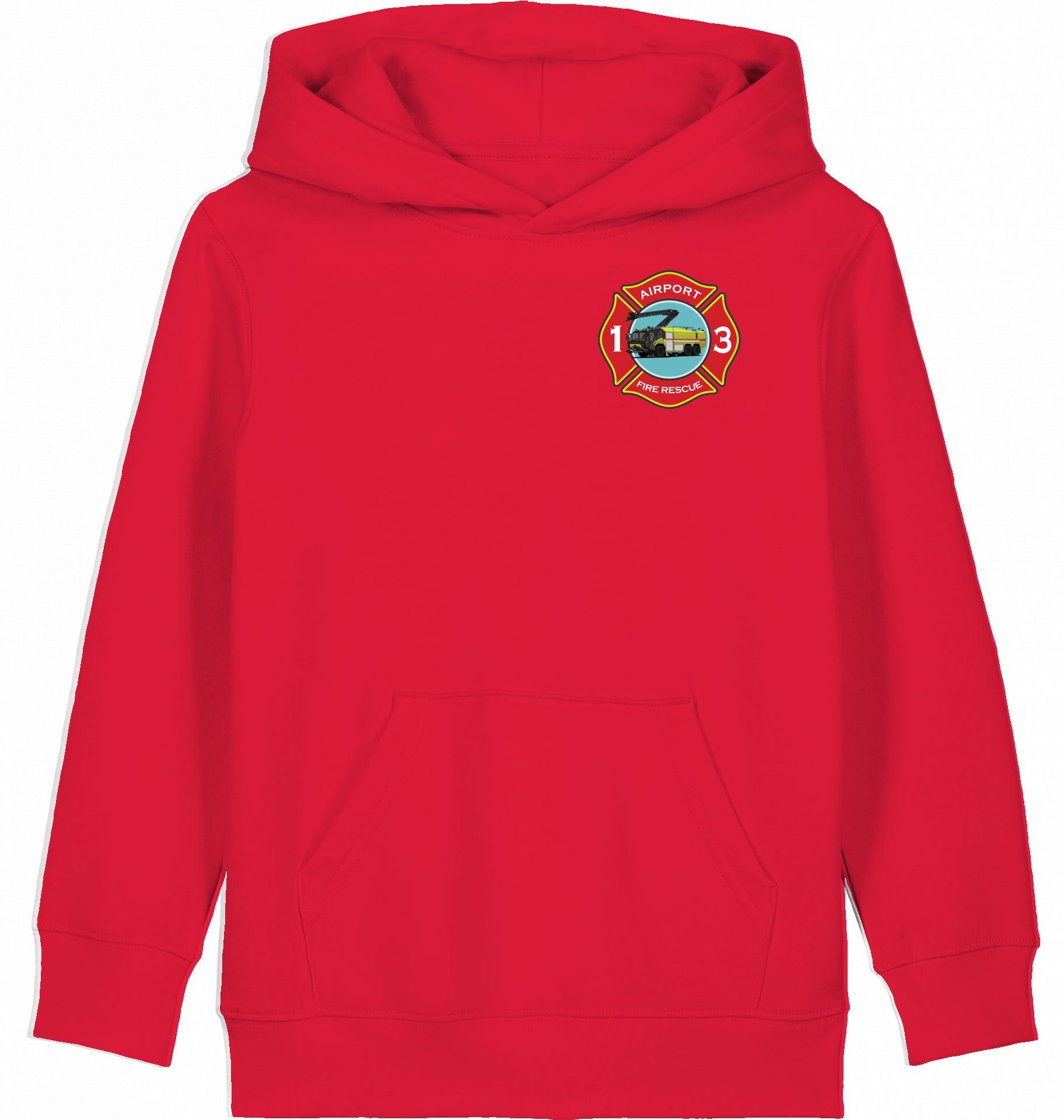 Aviation Kids Hoodie "Airport Rescue Fire Fighting ARFF - Crash Crew" für Piloten, Crews, Kinder & Planespotter made by SUPERSONIC aero 4U