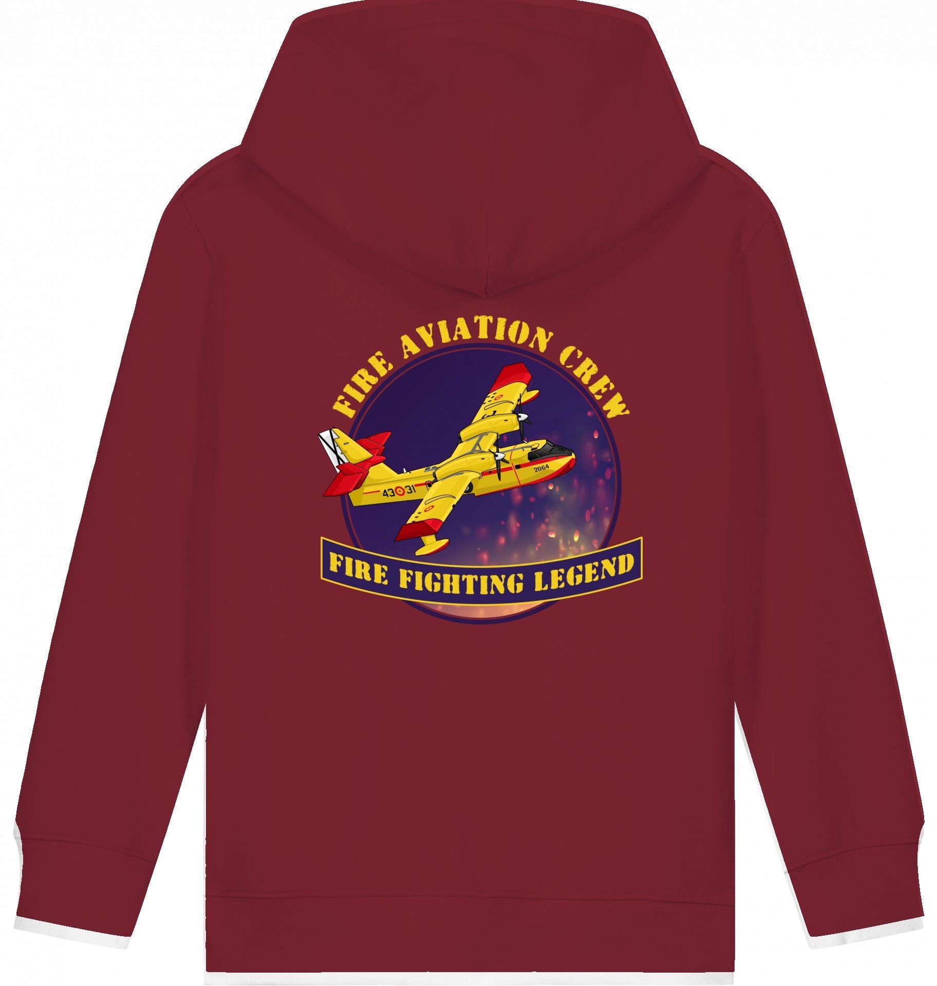 Aviation Kids Hoodie CL-412 Fire Fighting Legend für Piloten, Crews, Kinder & Planespotter made by SUPERSONIC aero 4U