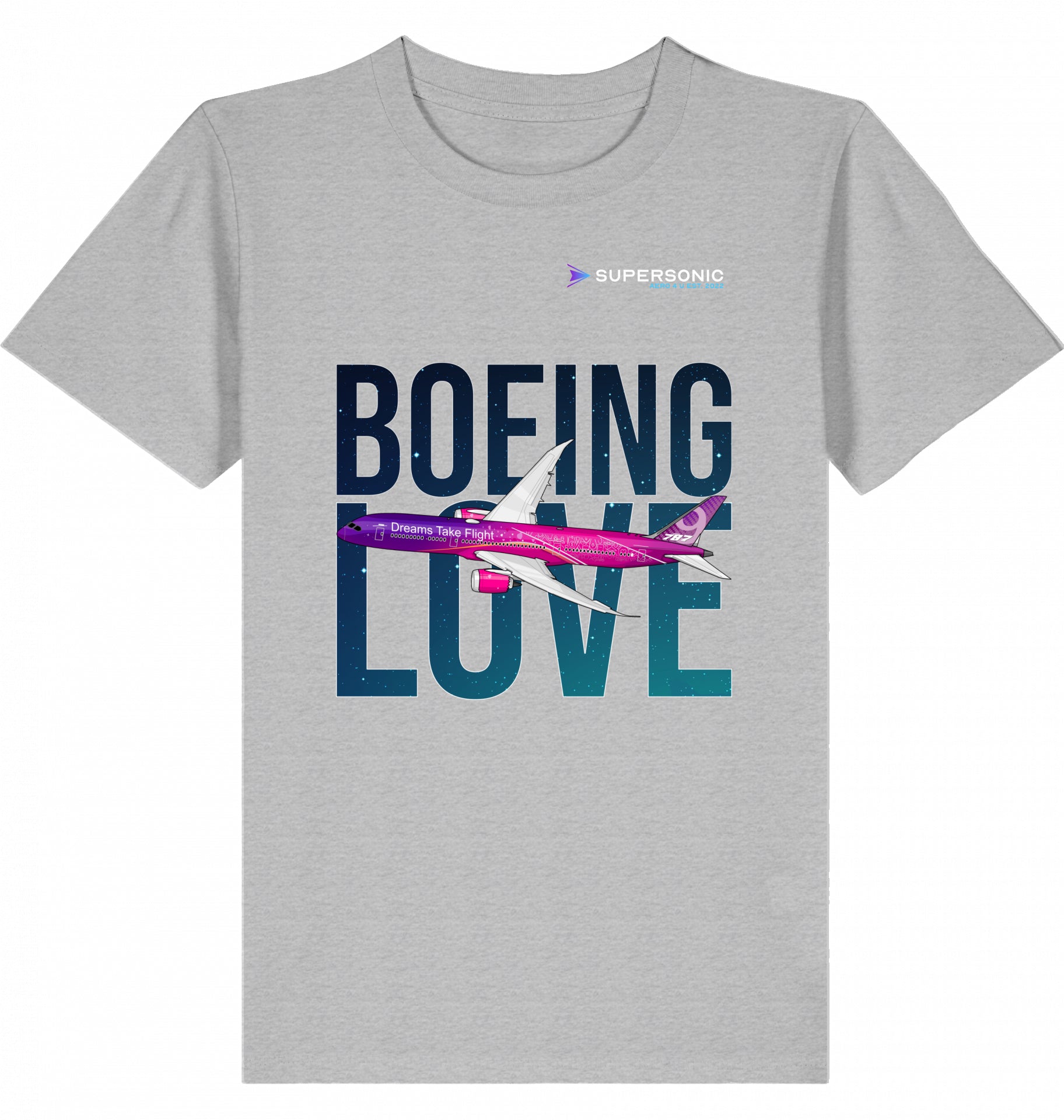 Boeing Love Tshirt, Kinder Tshirt B787, Dreamliner Kinder Tshirt, Flugzeug Tshirt Boeing 787