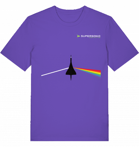 Aviation Flugzeug T-Shirt "Dark Side of Supersonic" Concorde Aérospatiale-BAC Jet Purple Love für Piloten, Crews, Kinder & Planespotter made by SUPERSONIC aero 4U
