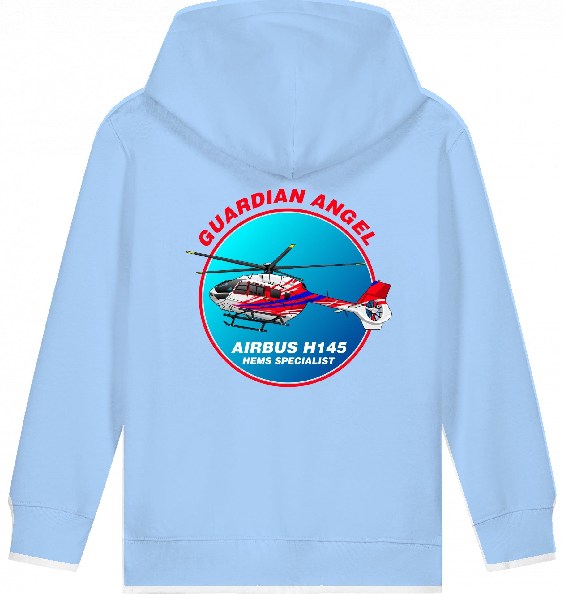 Aviation Kids Helicopter Hoodie Airbus H145 Guardian Angel für Piloten, Crews, Kinder & Planespotter made by SUPERSONIC aero 4U