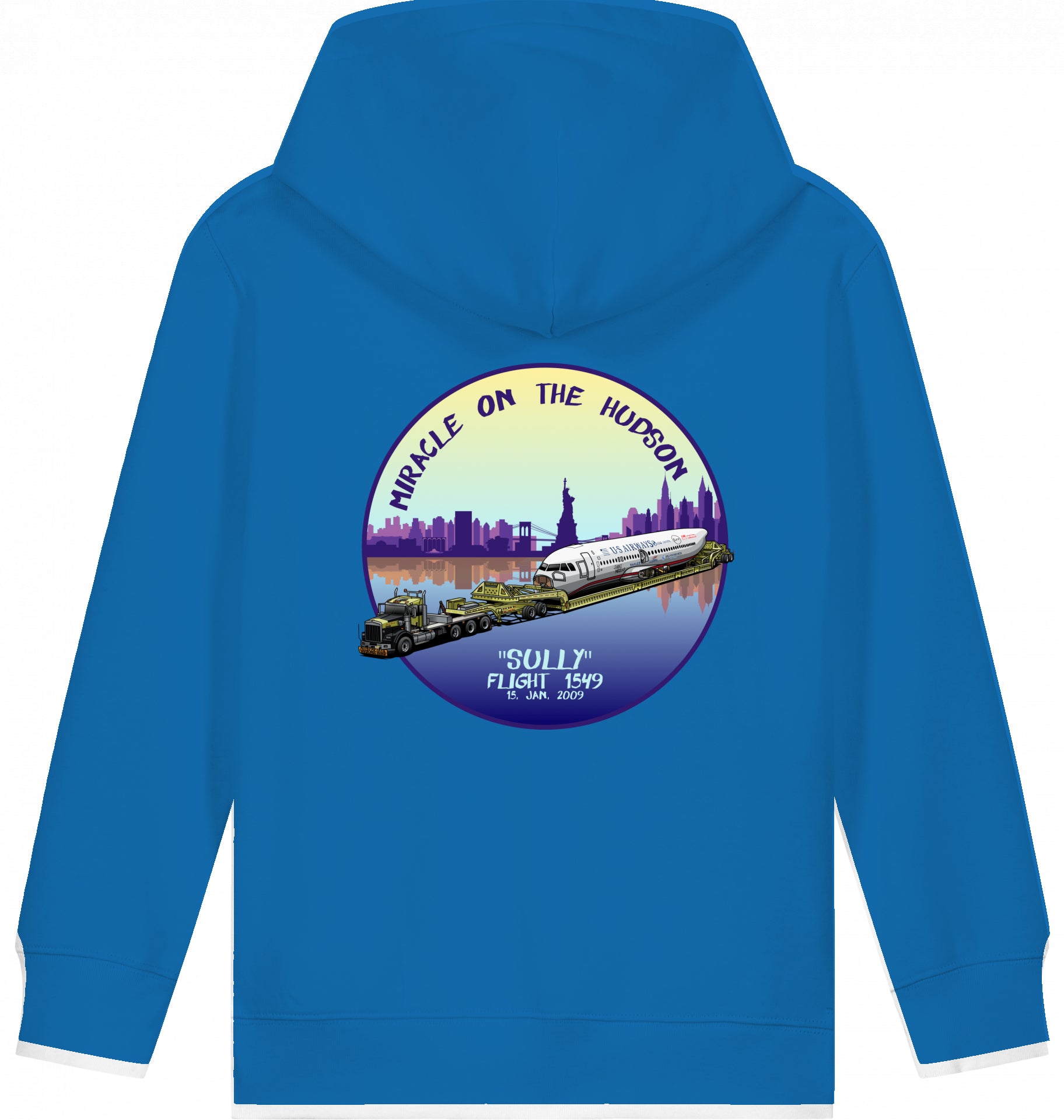 Kids Flugzeug Hoodie "Sullenberger - Miracle on the Hudson"