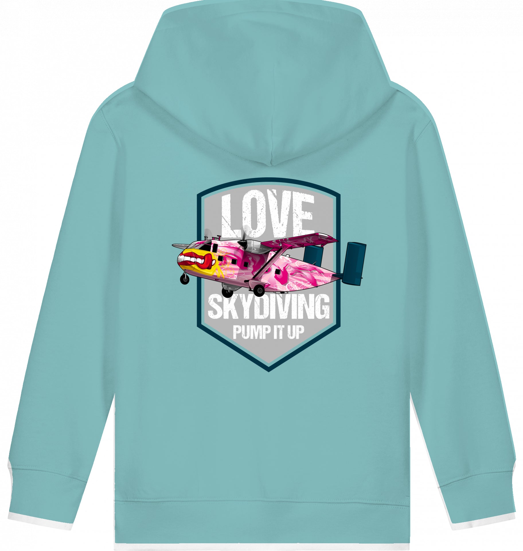 Kids Flugzeug Hoodie Short SC-7 Skyvan Sky Diving