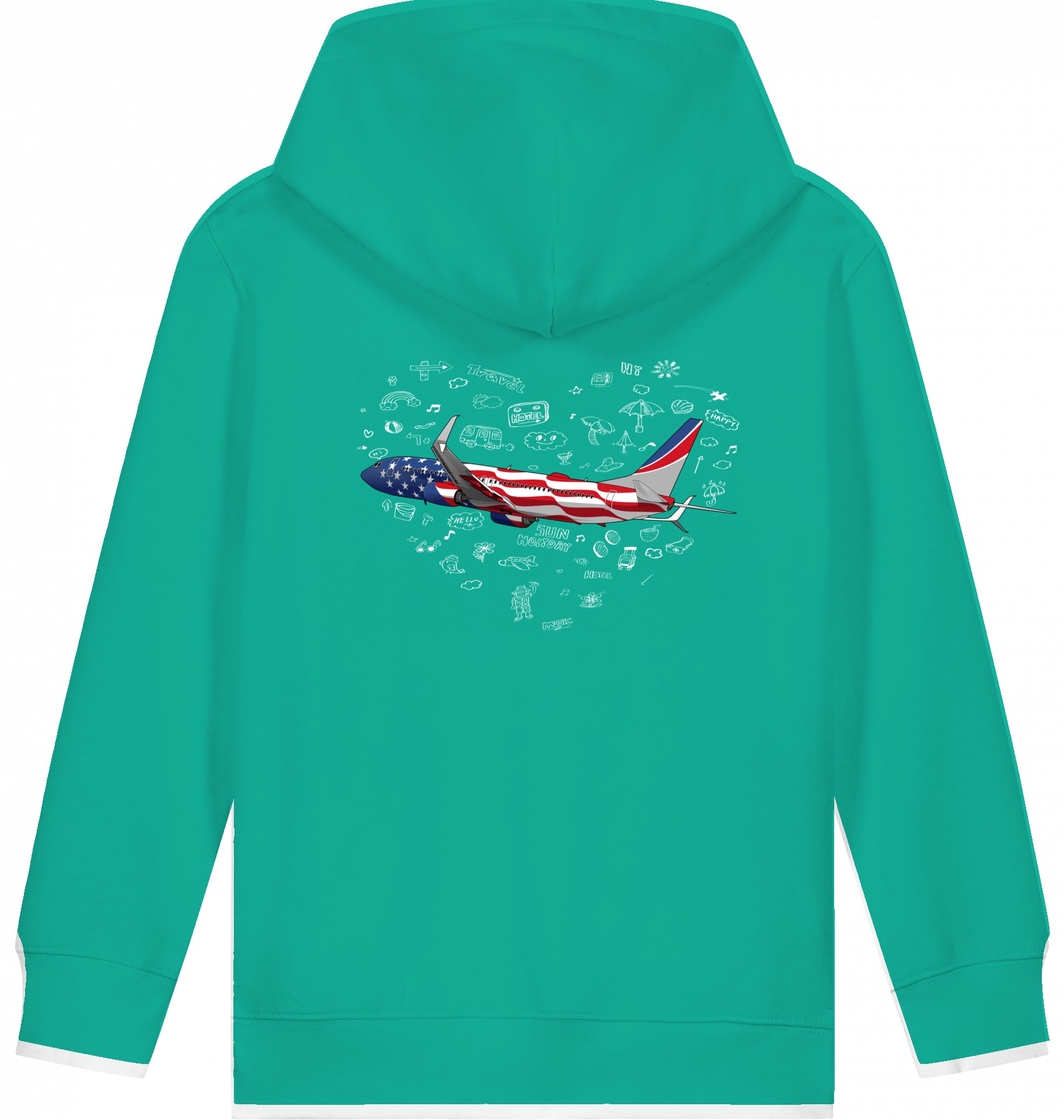 Kids Hoodie Boeing 737 Stars & Stripes