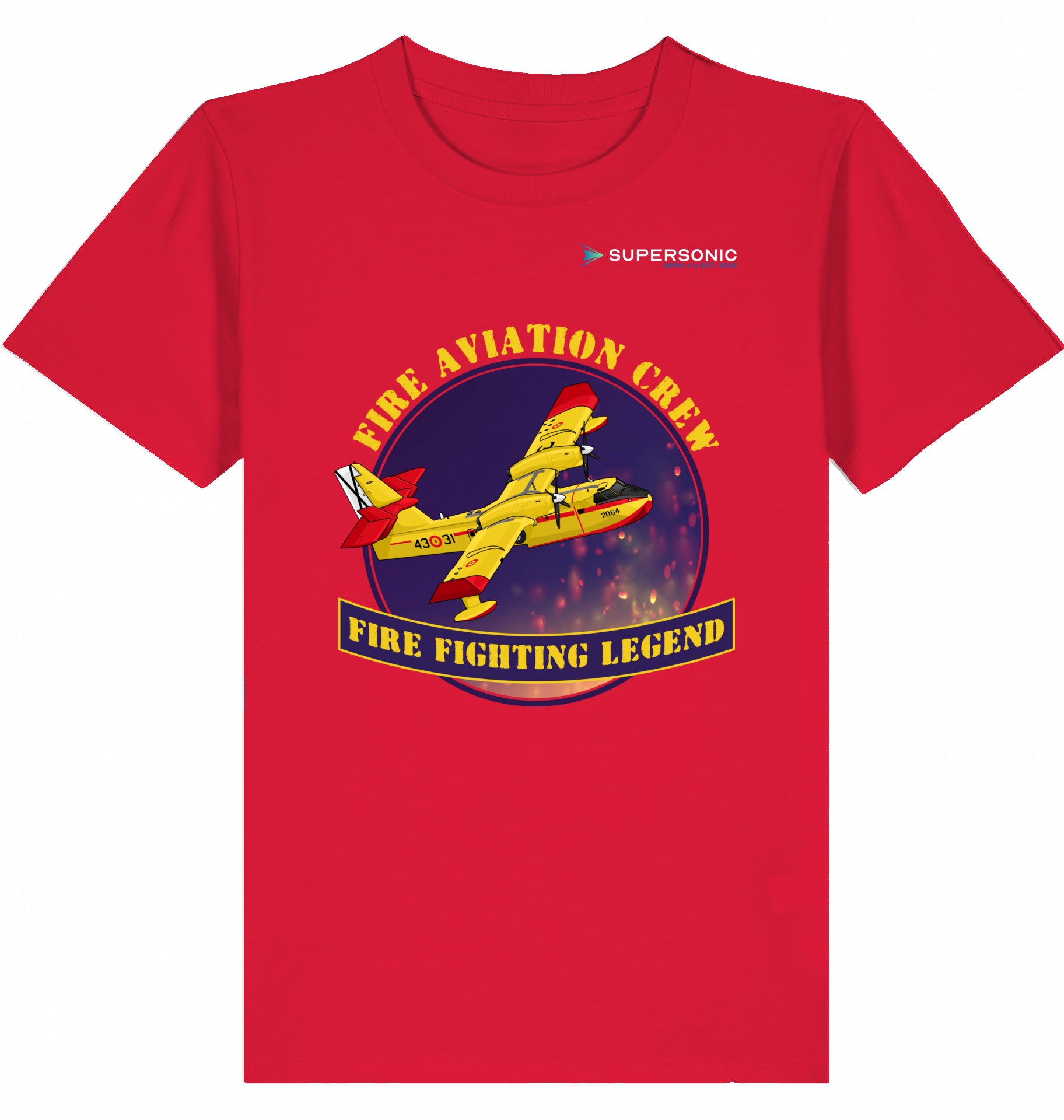Bombardier CL-415 Tshirt, Canadair CL-415 Kinder Tshirt, Flugzeug Tshirt Kinder