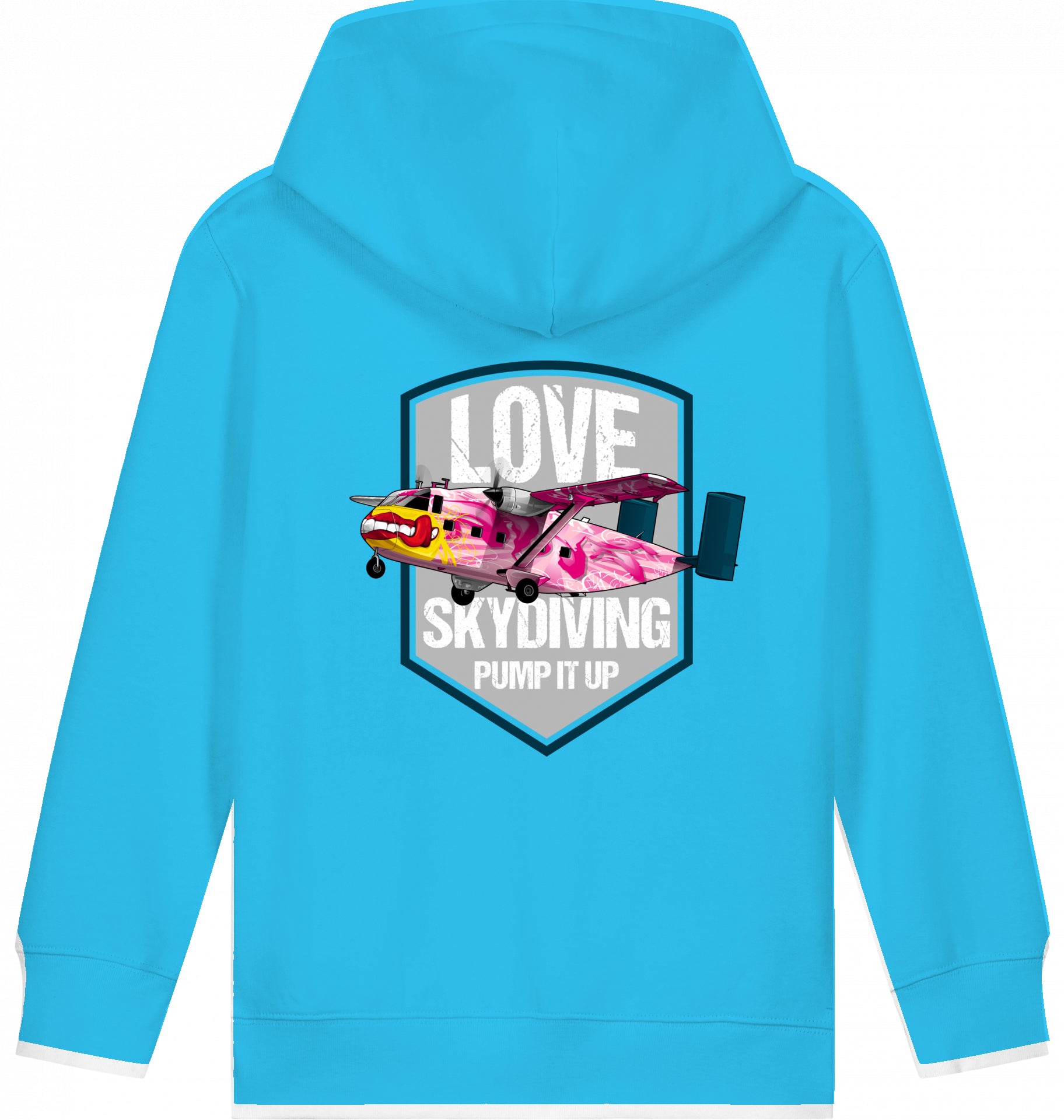 Kids Flugzeug Hoodie Short SC-7 Skyvan Sky Diving