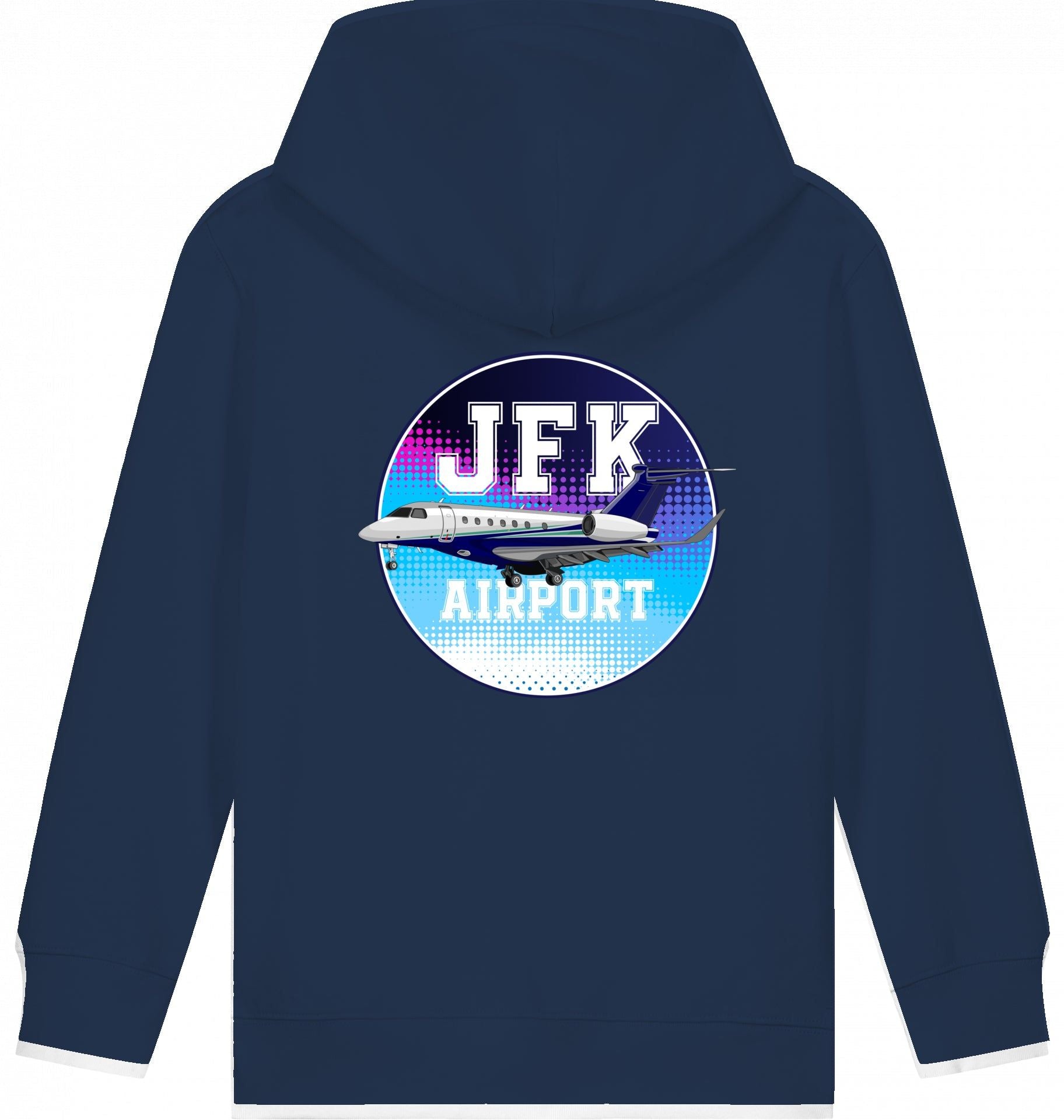Aviation Kids Flugzeug Hoodie Embraer Praetor 600 JFK French Navy für Piloten, Crews, Kinder & Planespotter made by SUPERSONIC aero 4U