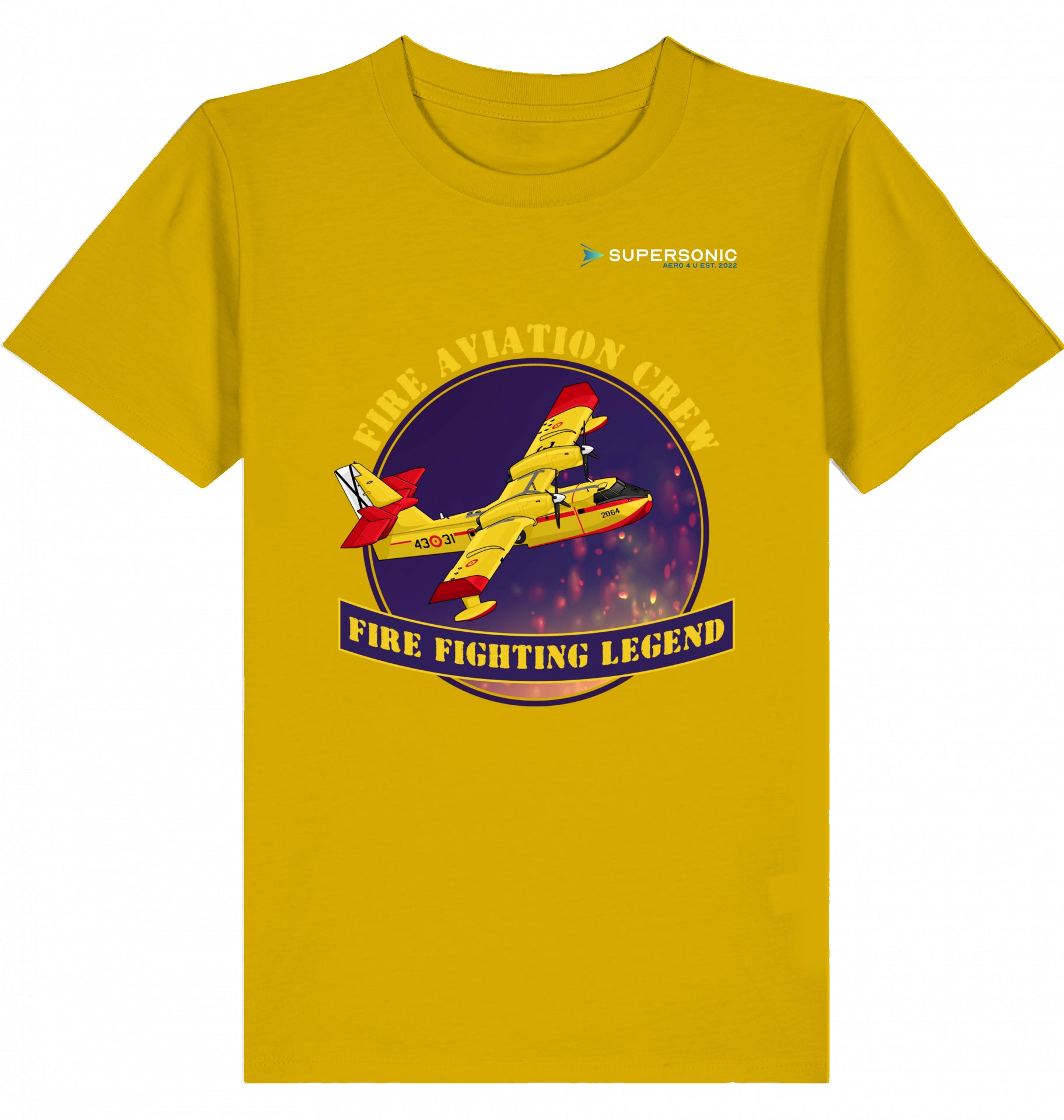 Bombardier CL-415 Tshirt, Canadair CL-415 Kinder Tshirt, Flugzeug Tshirt Kinder
