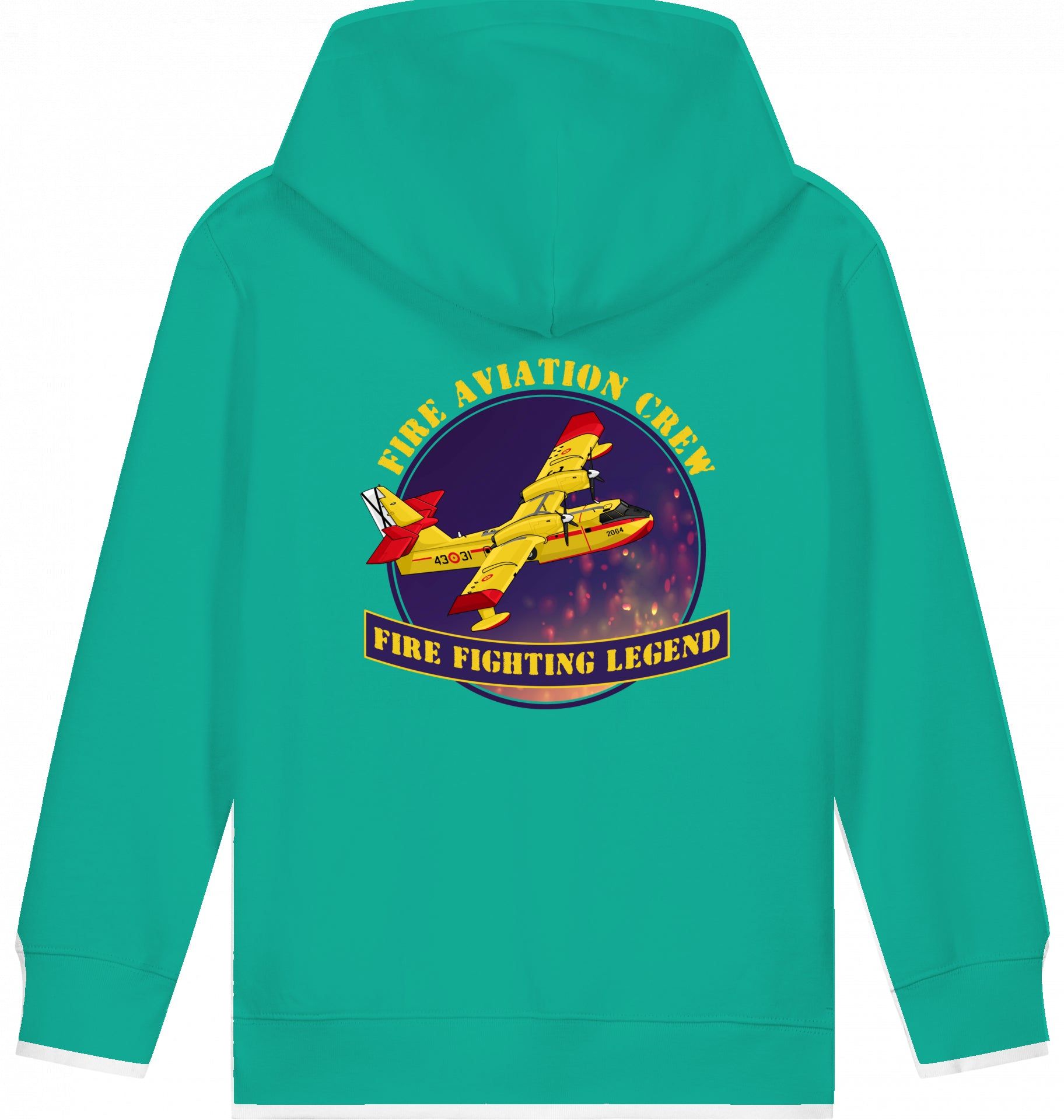 Aviation Kids Hoodie CL-412 Fire Fighting Legend für Piloten, Crews, Kinder & Planespotter made by SUPERSONIC aero 4U