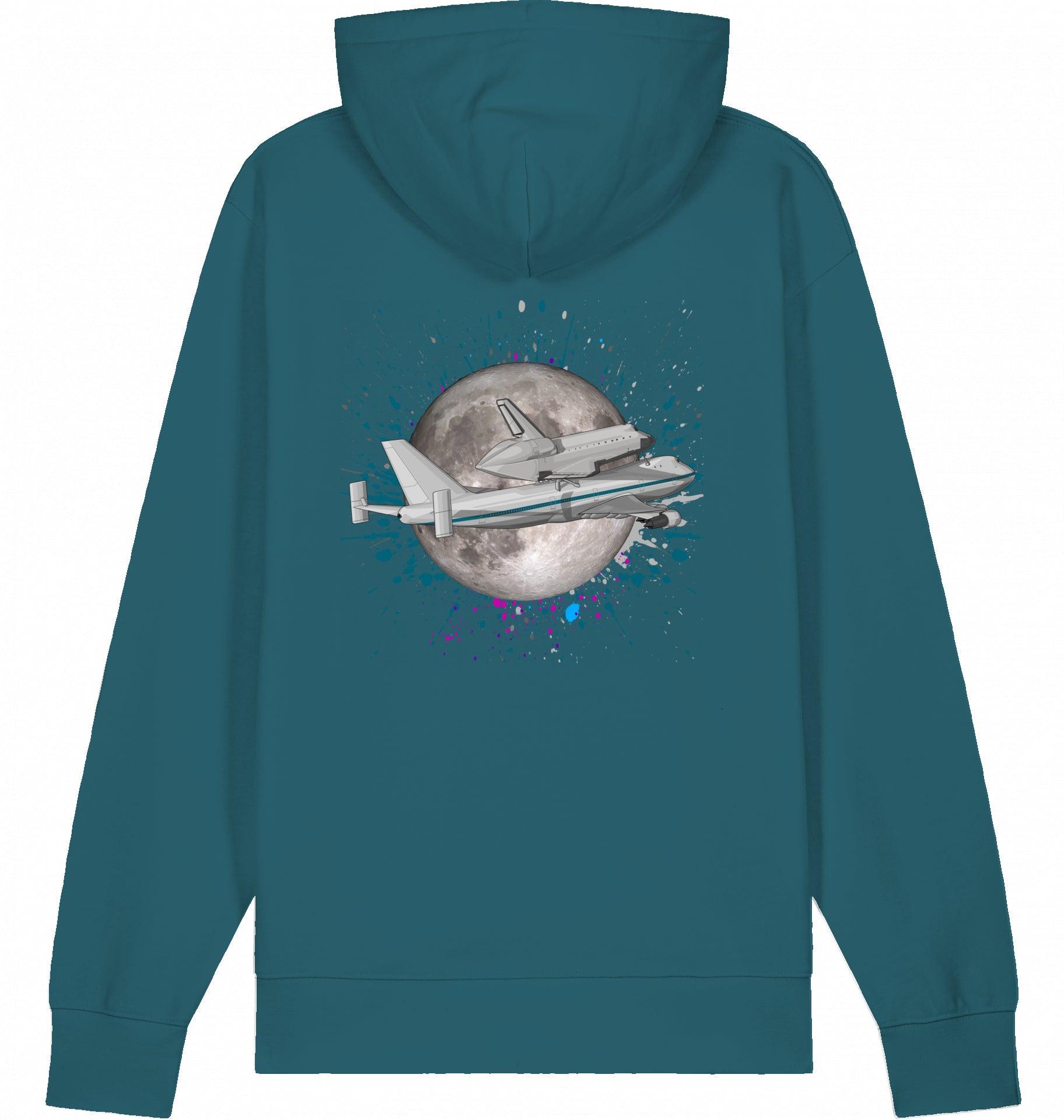 Aviation Flugzeug Hoodie Boeing 747 NASA Shuttle Transporter Stargazer für Piloten, Crews, Kinder & Planespotter made by SUPERSONIC aero 4U