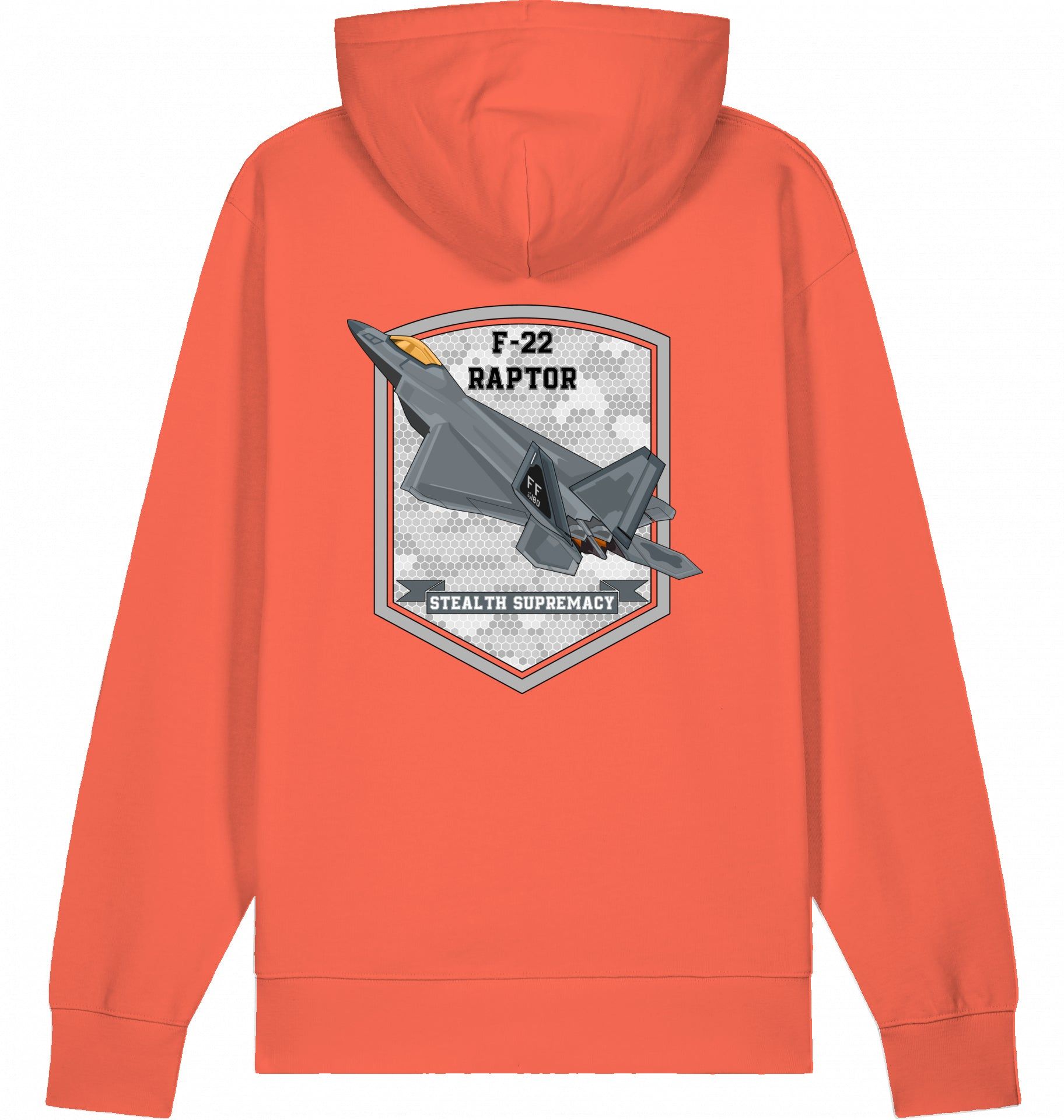 Aviation Flugzeug Hoodie F-22 Raptor Stealth Supremacy Fiesta für Piloten, Crews, Kinder & Planespotter made by SUPERSONIC aero 4U