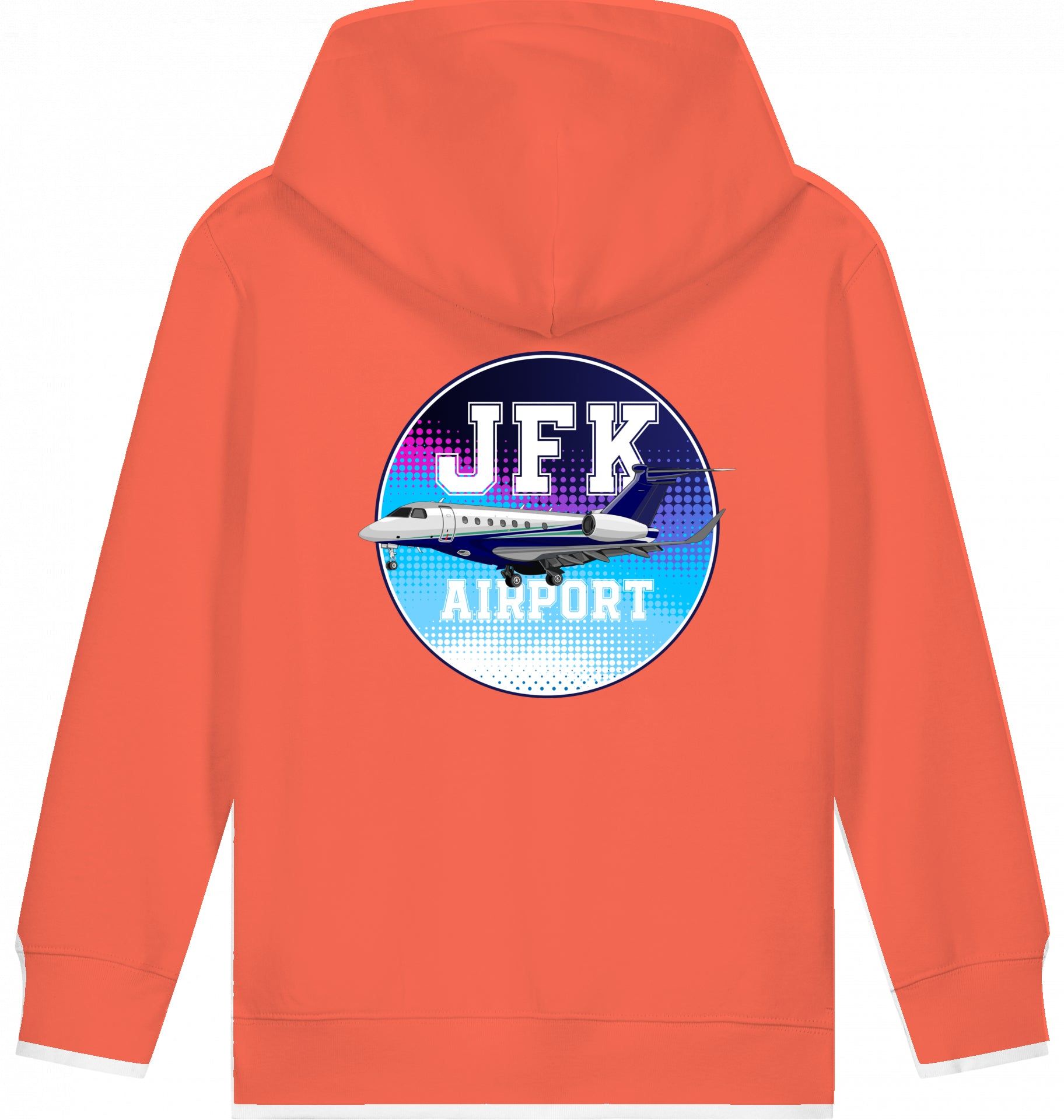 Aviation Kids Flugzeug Hoodie Embraer Praetor 600 JFK Fiesta für Piloten, Crews, Kinder & Planespotter made by SUPERSONIC aero 4U