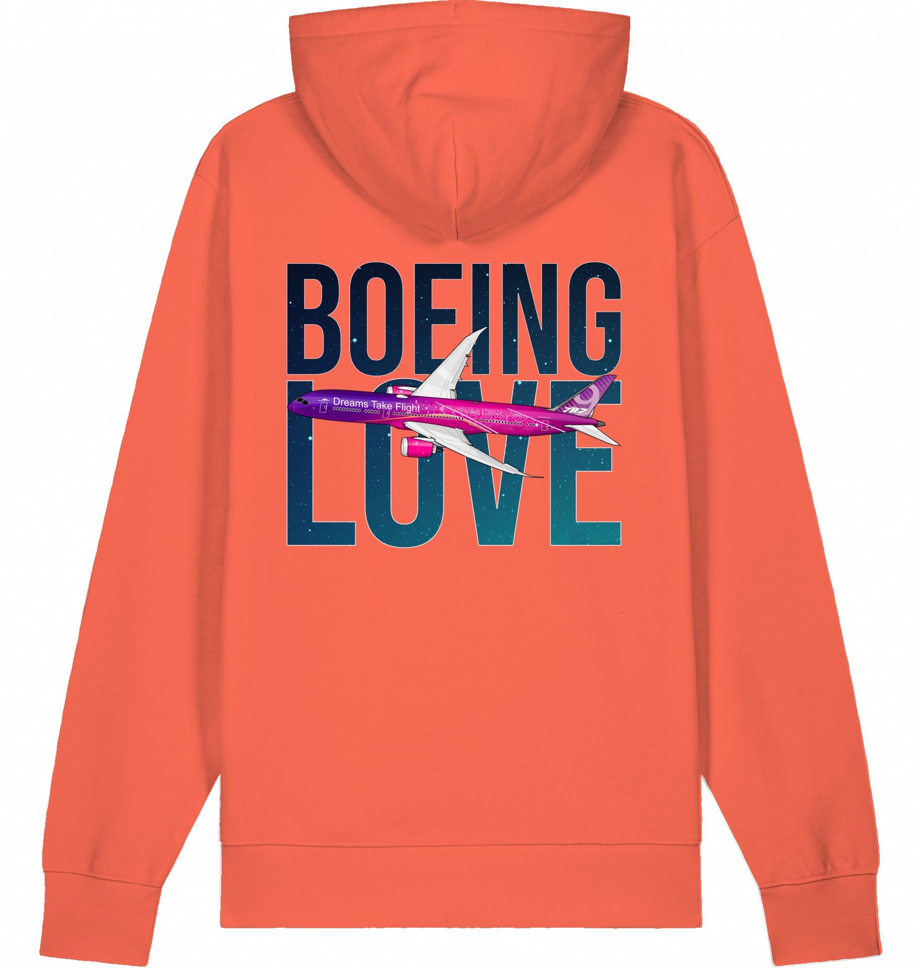 Aviation Flugzeug Hoodie Boeing Love 787 Dreamliner Fiesta für Piloten, Crews, Kinder & Planespotter made by SUPERSONIC aero 4U
