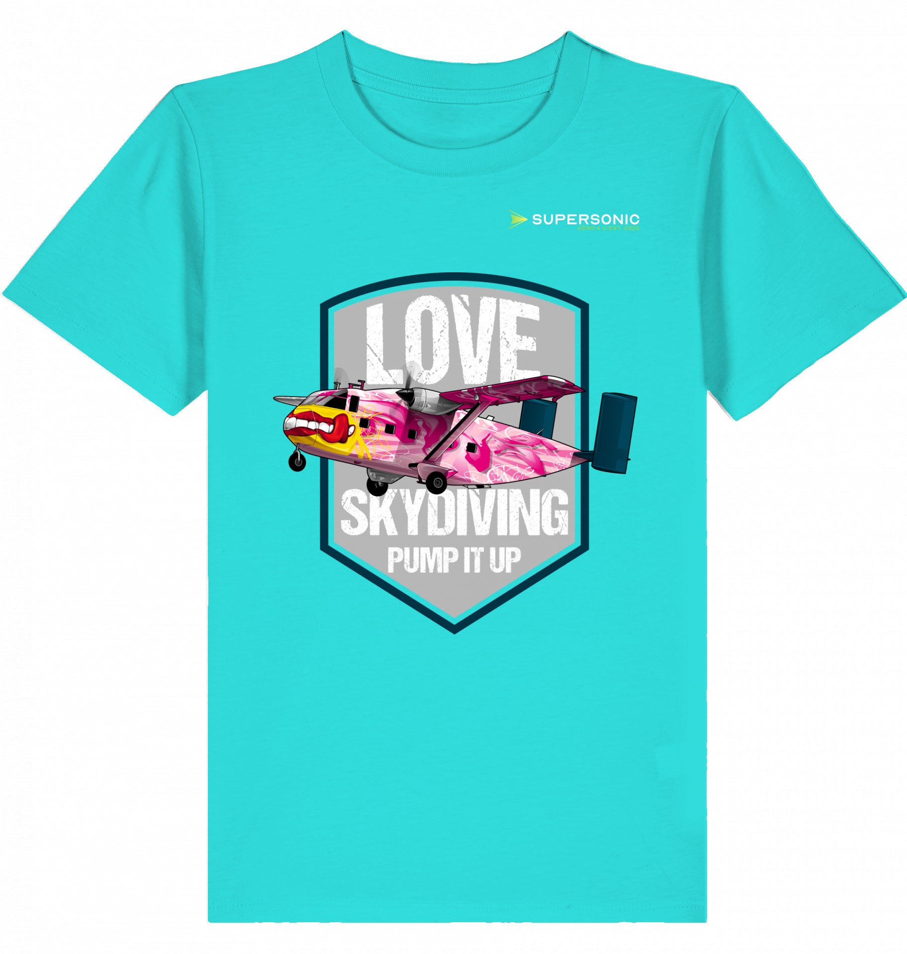 Kids Aviation Tshirt Short SC-7 Skyvan Sky Diving, Kinder Tshirt Short SC-7 Skyvan, Skydiving Tshirt Kinder