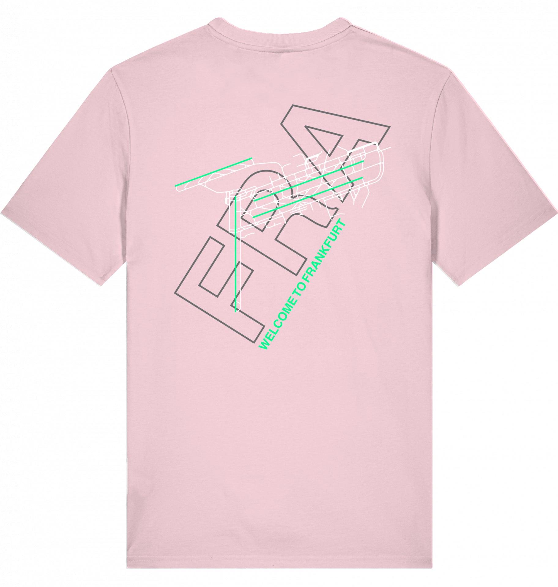 Aviation Airport T-Shirt "Frankfurt FRA Airportcode" Cotton Pink für Piloten, Crews, Kinder & Planespotter made by SUPERSONIC aero 4U