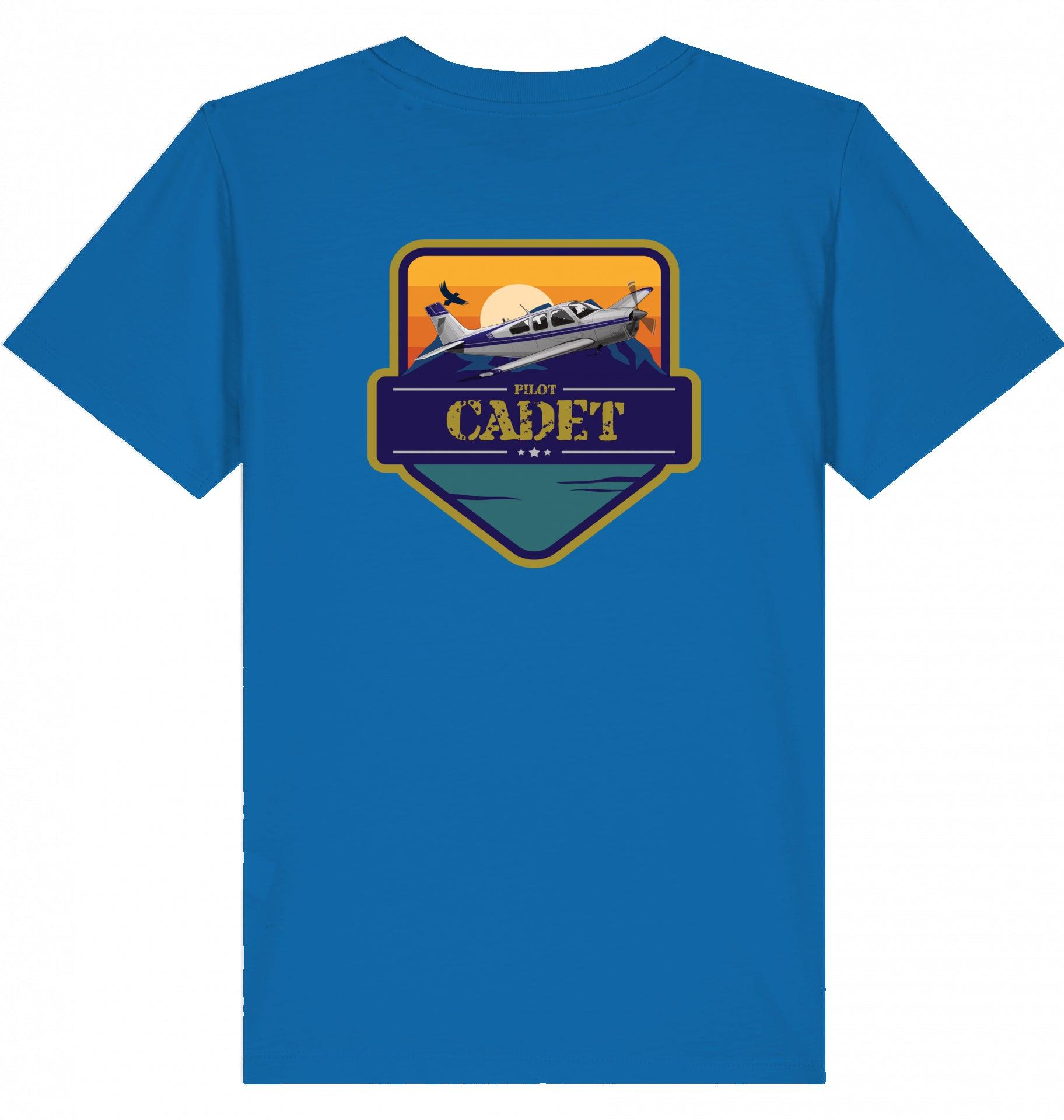 Aviation Kids Aviation T-Shirt "Flugschüler" Mooney Aircraft 2.0 Royal Blue für Piloten, Crews, Kinder & Planespotter made by SUPERSONIC aero 4U