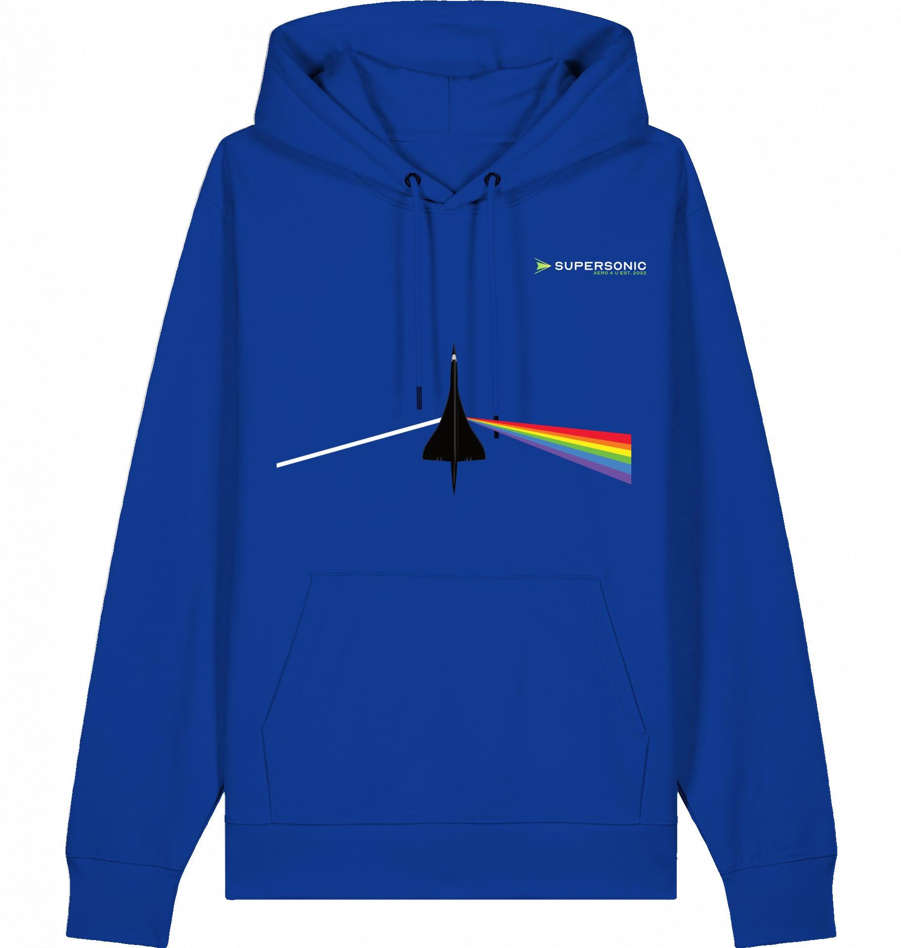 Aviation Dark Side of Supersonic - Concorde Flugzeug Hoodie Worker Blue für Piloten, Crews, Kinder & Planespotter made by SUPERSONIC aero 4U
