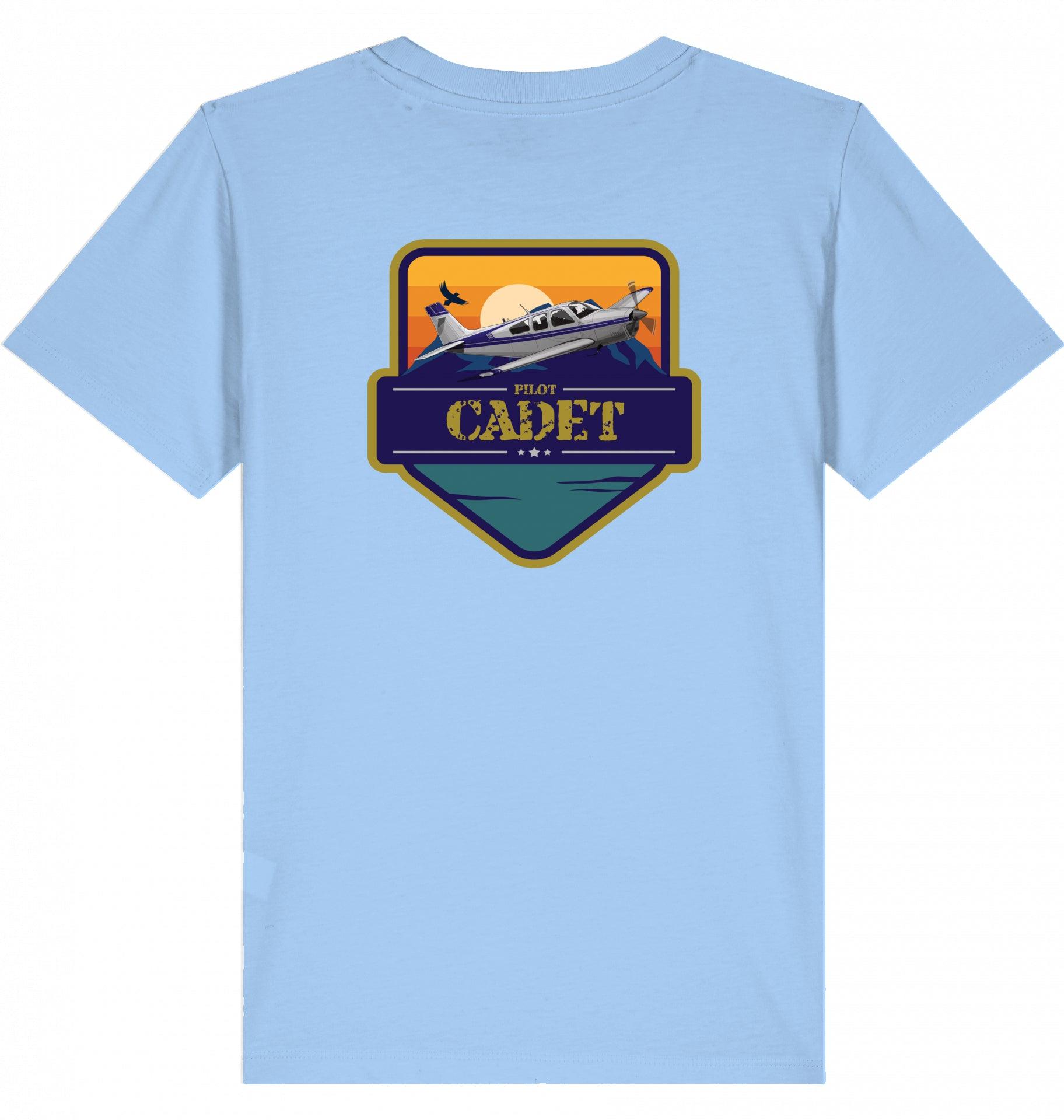 Aviation Kids Aviation T-Shirt "Flugschüler" Mooney Aircraft 2.0 Blue Soul für Piloten, Crews, Kinder & Planespotter made by SUPERSONIC aero 4U