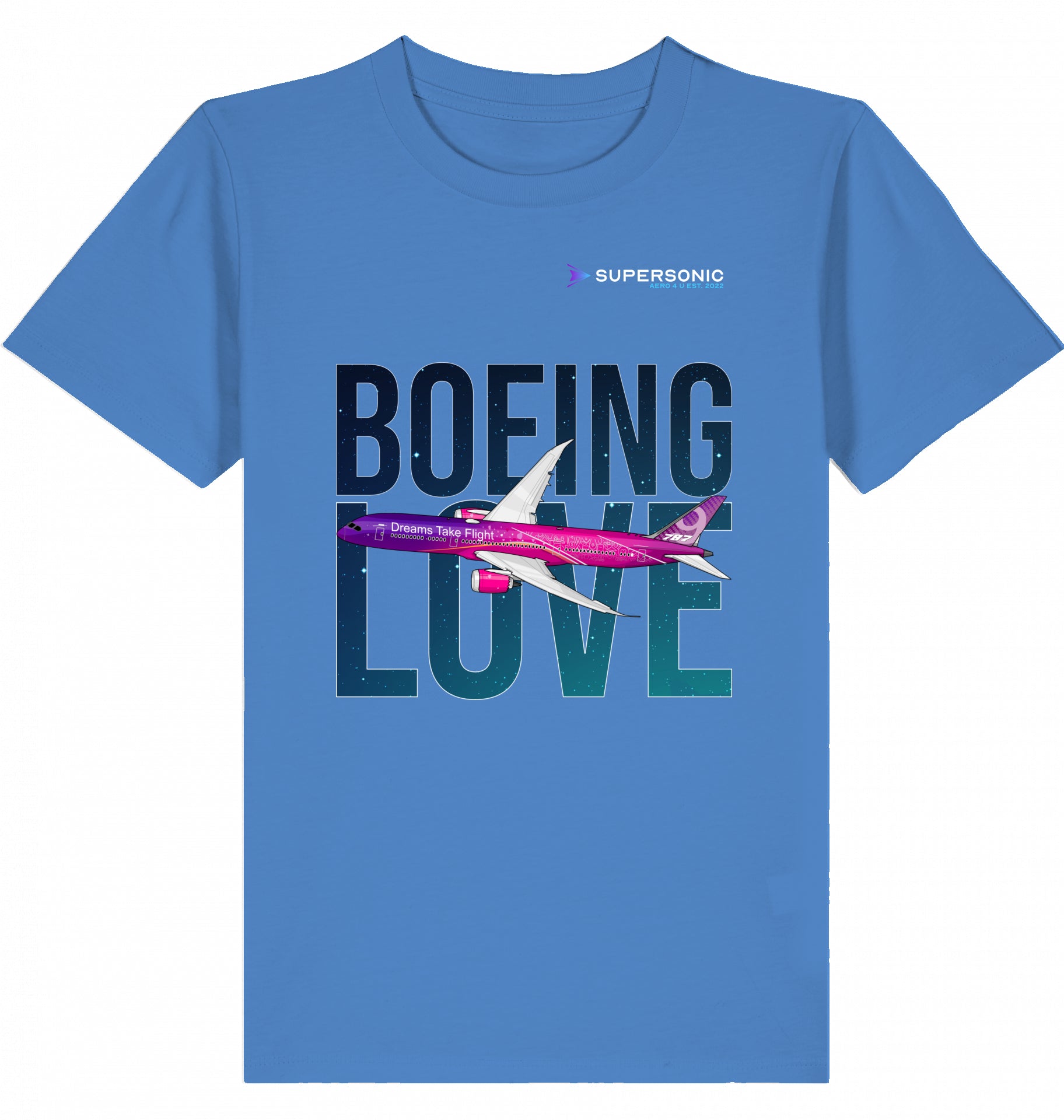 Boeing Love Tshirt, Kinder Tshirt B787, Dreamliner Kinder Tshirt, Flugzeug Tshirt Boeing 787