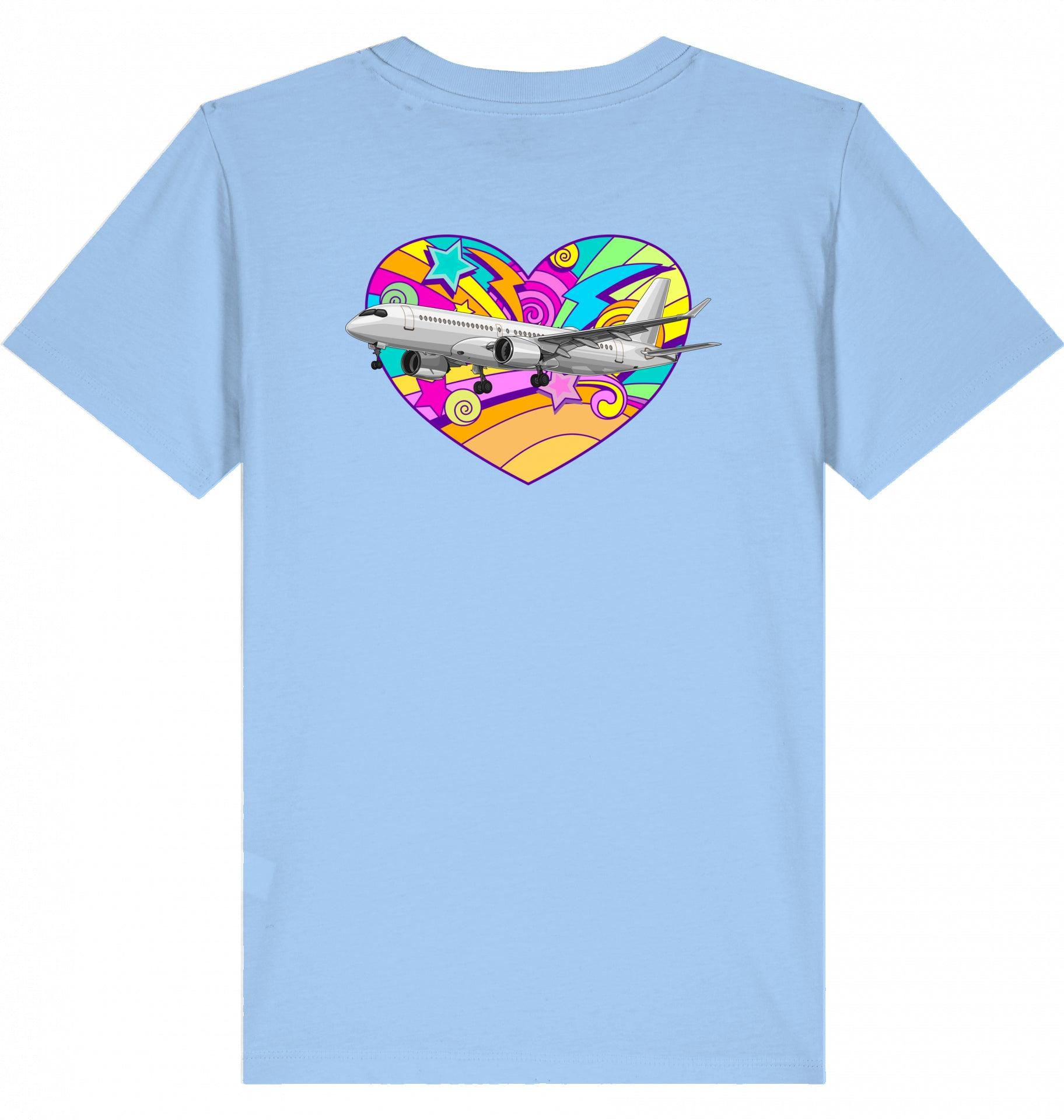 Flugzeug Kinder Tshirt, Kinder Tshirt Airbuslovers, Avggeek Kinder Tshirt, A220 Airbus Kinder Tshirt