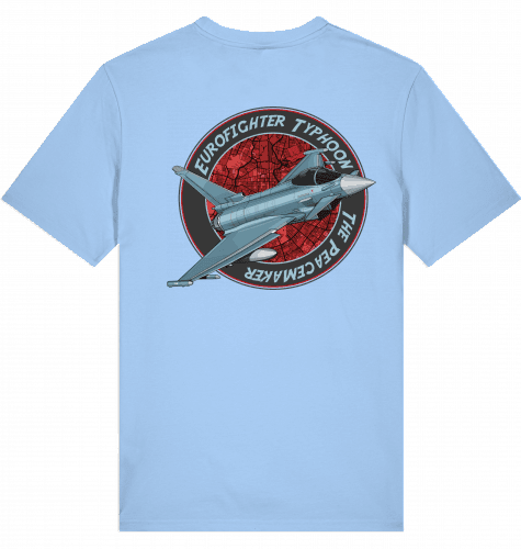 Aviation Flugzeug T-Shirt "Airbus Eurofighter Thyphoon Peacemaker Jet" Blue Soul für Piloten, Crews, Kinder & Planespotter made by SUPERSONIC aero 4U