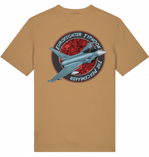 Aviation Flugzeug T-Shirt "Airbus Eurofighter Thyphoon Peacemaker Jet" Latte für Piloten, Crews, Kinder & Planespotter made by SUPERSONIC aero 4U