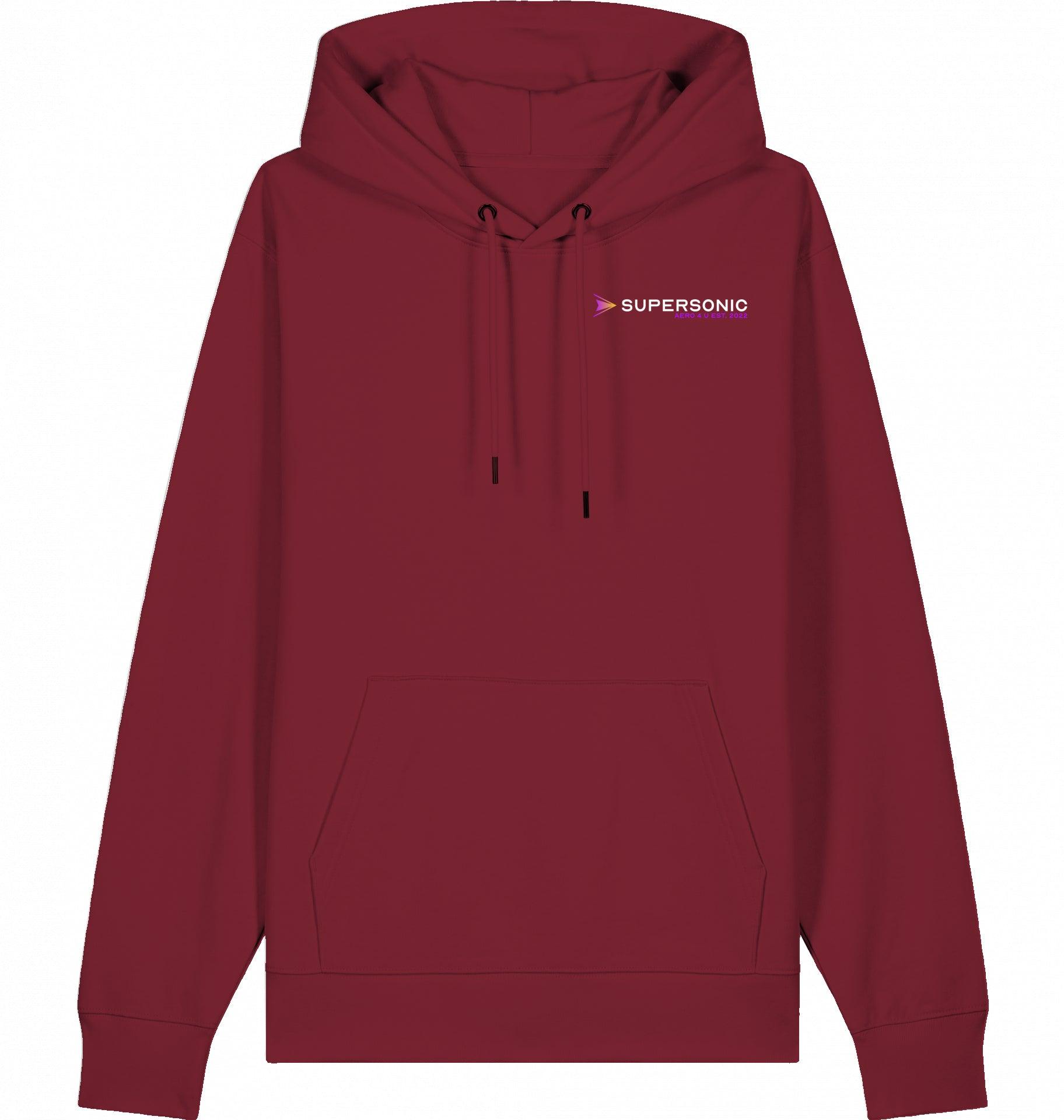 Aviation Flugzeug Hoodie F-35 Lightning II Jet Burgundy für Piloten, Crews, Kinder & Planespotter made by SUPERSONIC aero 4U