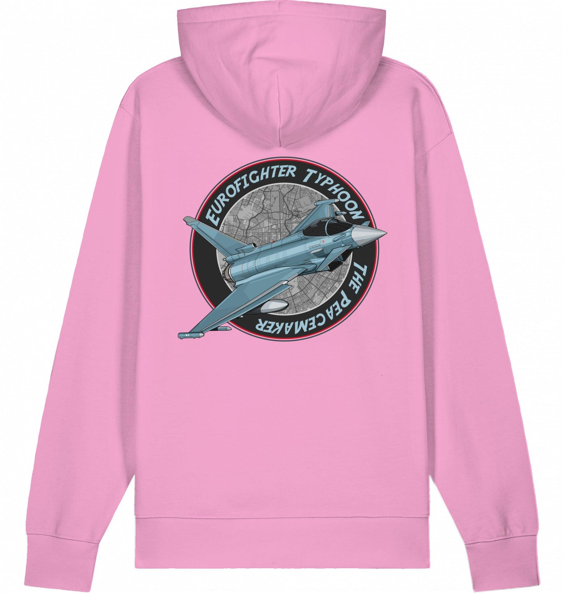 Aviation Flugzeug Hoodie Eurofighter Typhoon Peacemaker Jet Bubble Pink für Piloten, Crews, Kinder & Planespotter made by SUPERSONIC aero 4U