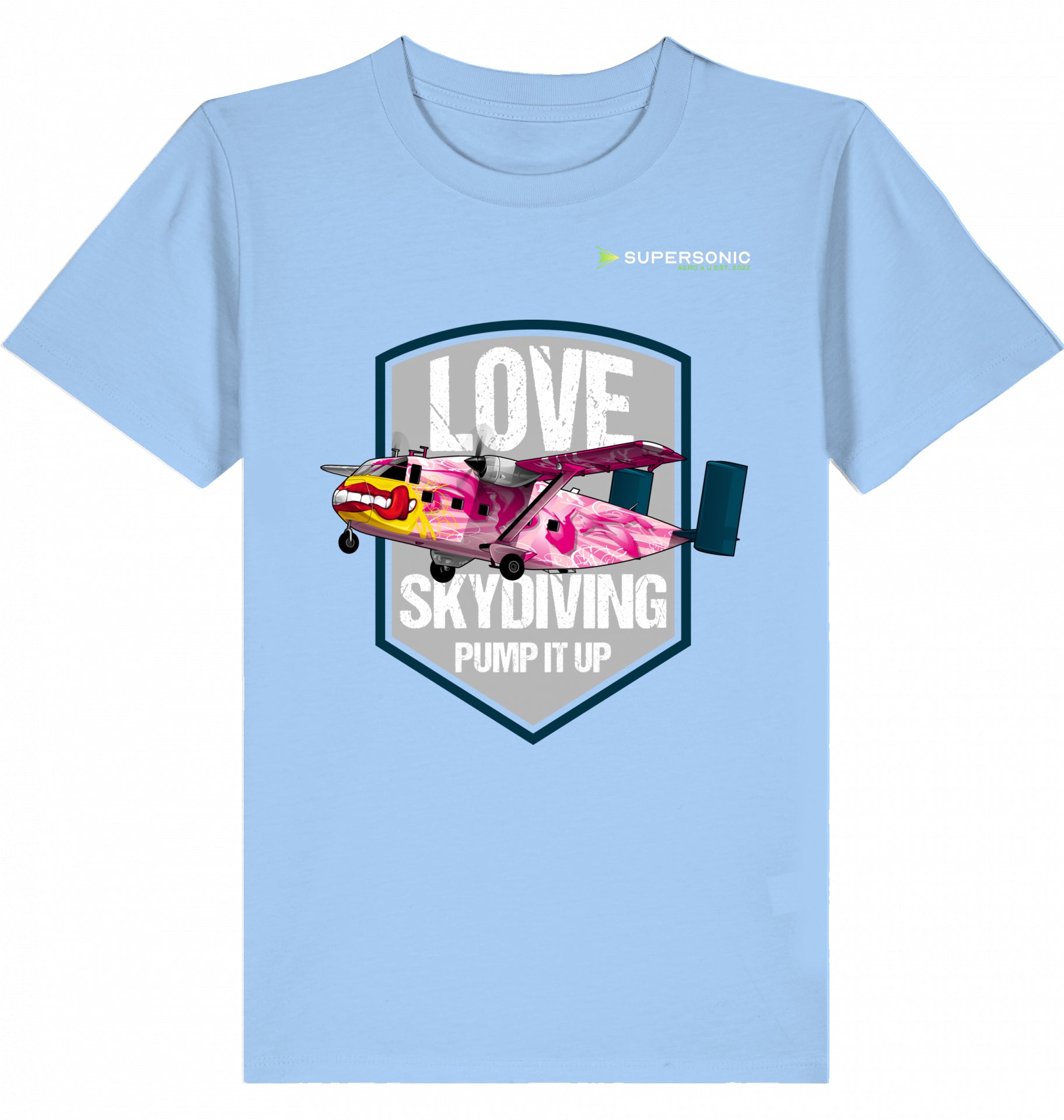 Kids Aviation Tshirt Short SC-7 Skyvan Sky Diving, Kinder Tshirt Short SC-7 Skyvan, Skydiving Tshirt Kinder