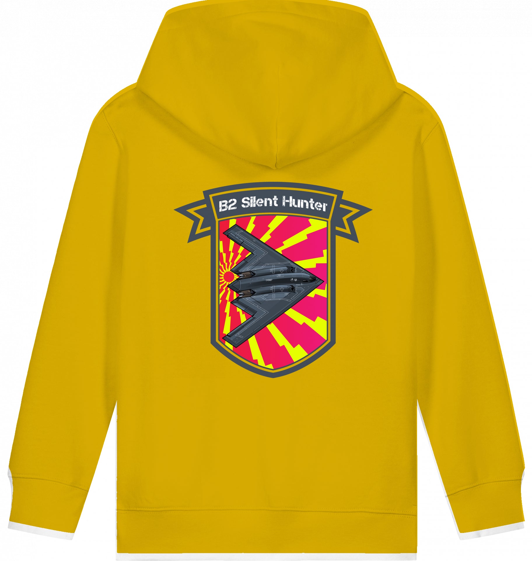 Aviation Kids Flugzeug Hoodie Northrop B2 Spirit Silent Hunter für Piloten, Crews, Kinder & Planespotter made by SUPERSONIC aero 4U