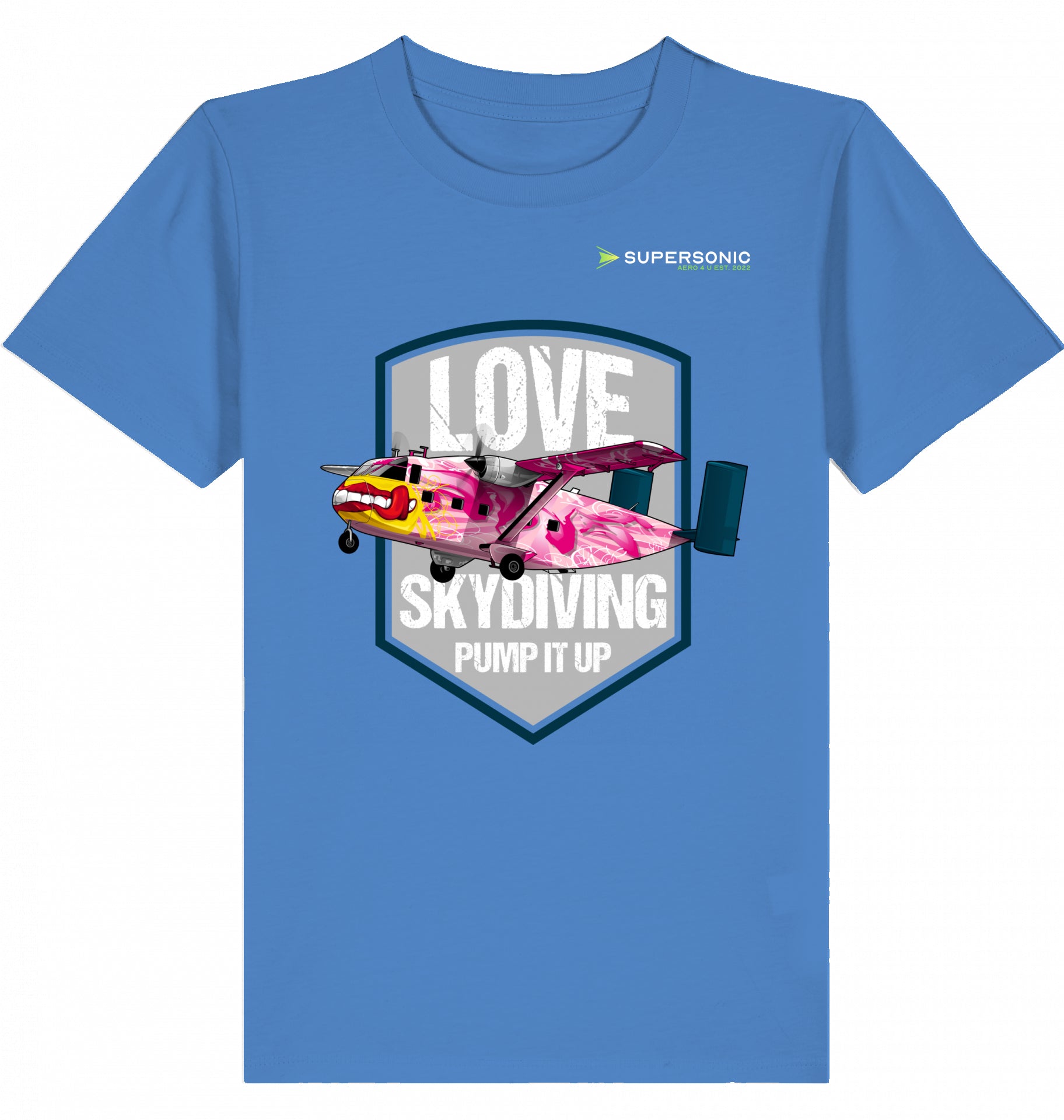 Kids Aviation Tshirt Short SC-7 Skyvan Sky Diving, Kinder Tshirt Short SC-7 Skyvan, Skydiving Tshirt Kinder