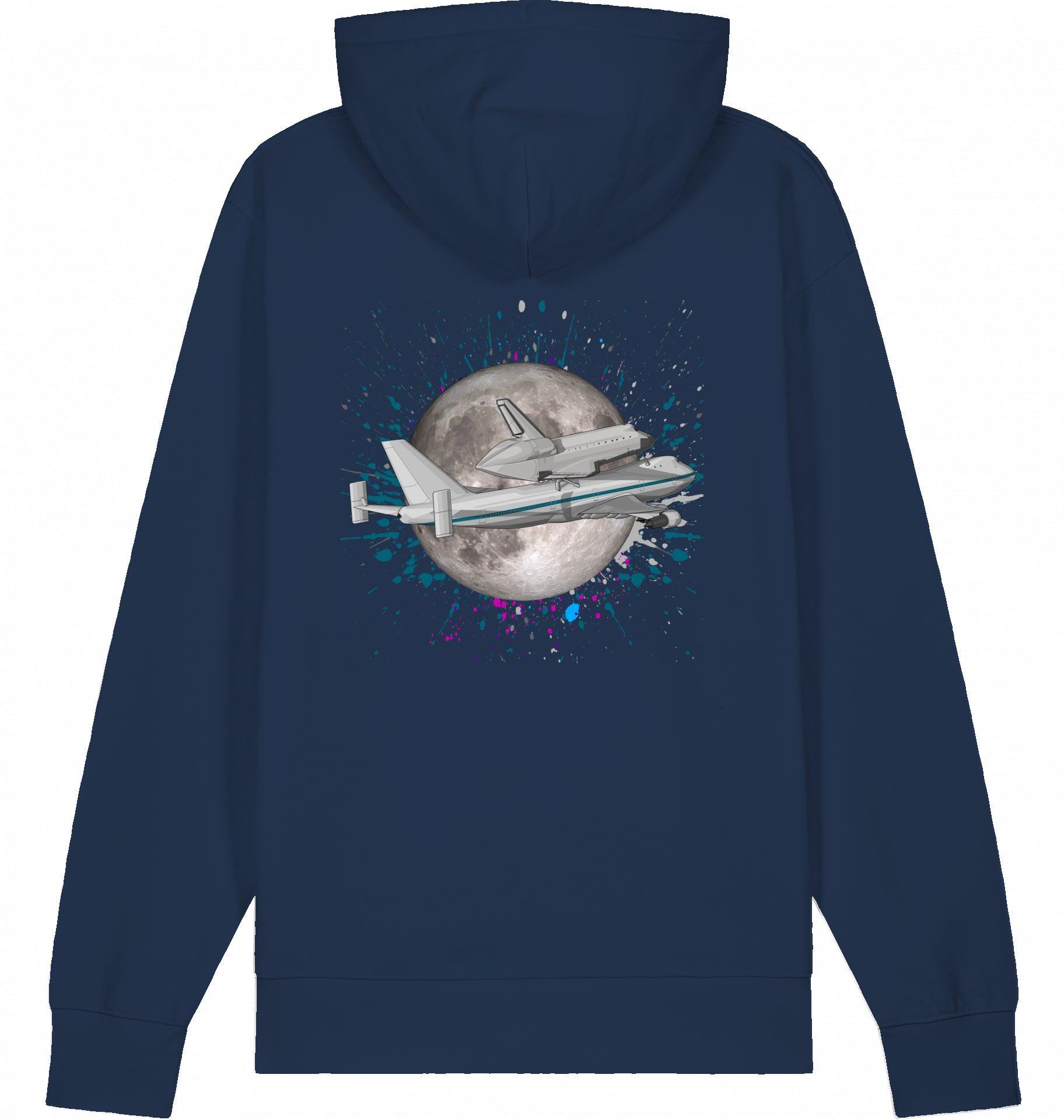 Aviation Flugzeug Hoodie Boeing 747 NASA Shuttle Transporter French Navy für Piloten, Crews, Kinder & Planespotter made by SUPERSONIC aero 4U