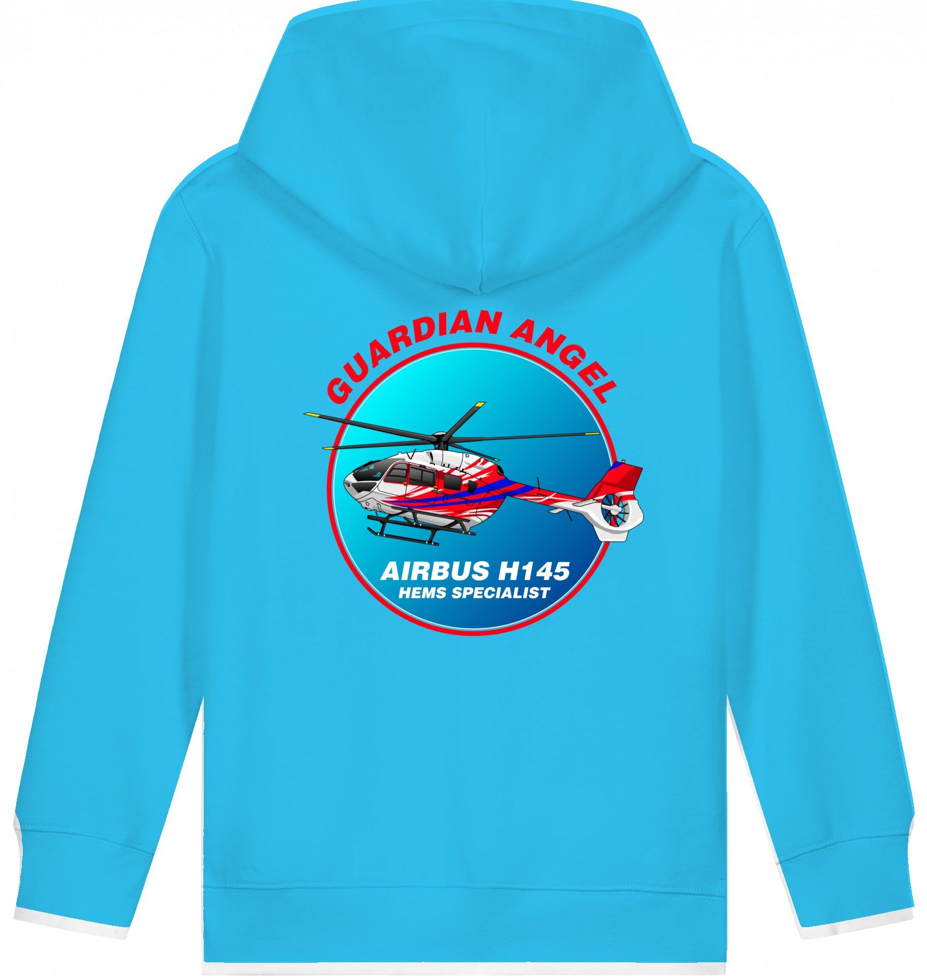 Aviation Kids Helicopter Hoodie Airbus H145 Guardian Angel für Piloten, Crews, Kinder & Planespotter made by SUPERSONIC aero 4U