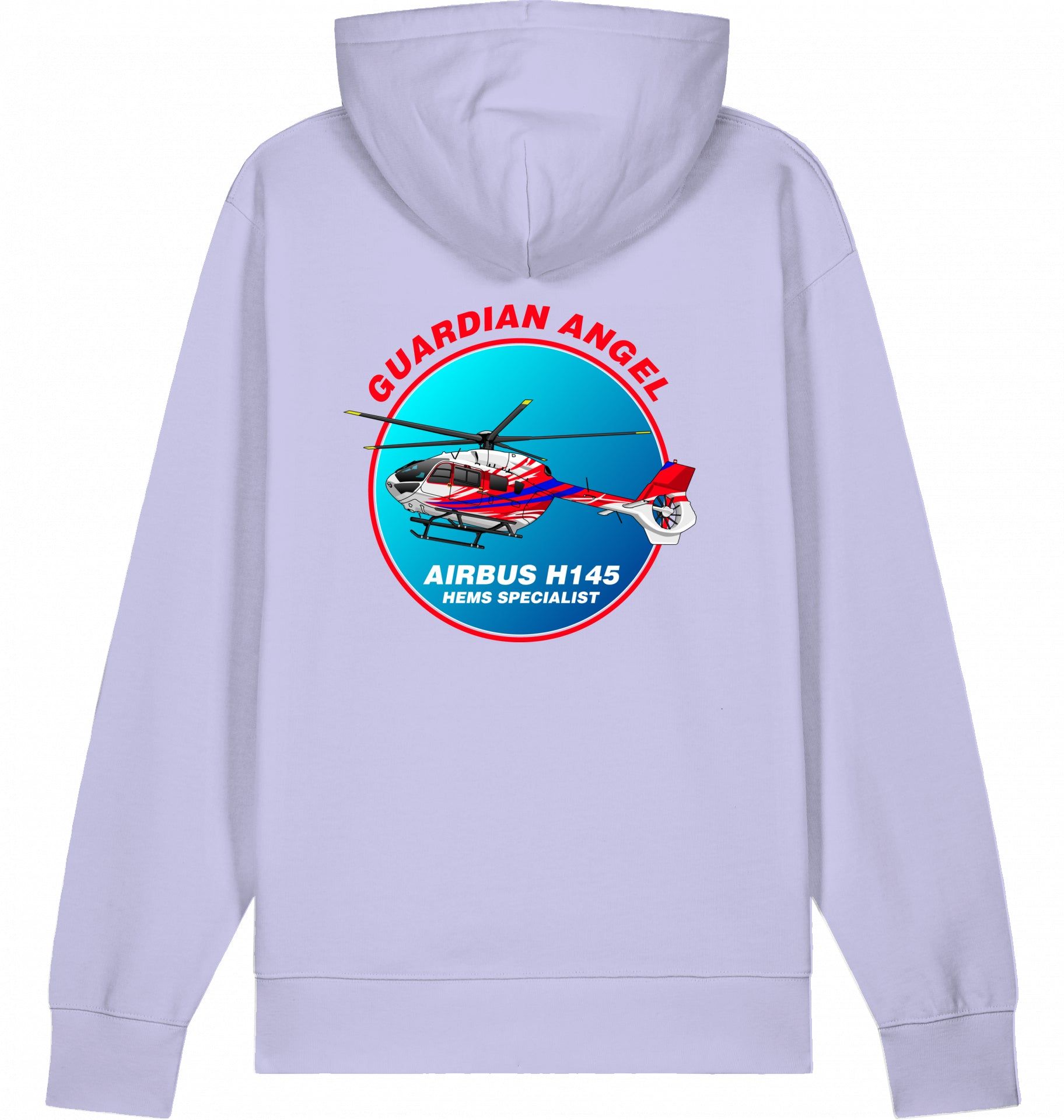 Aviation Helicopter Hoodie Airbus H145 Guardian Angel für Piloten, Crews, Kinder & Planespotter made by SUPERSONIC aero 4U