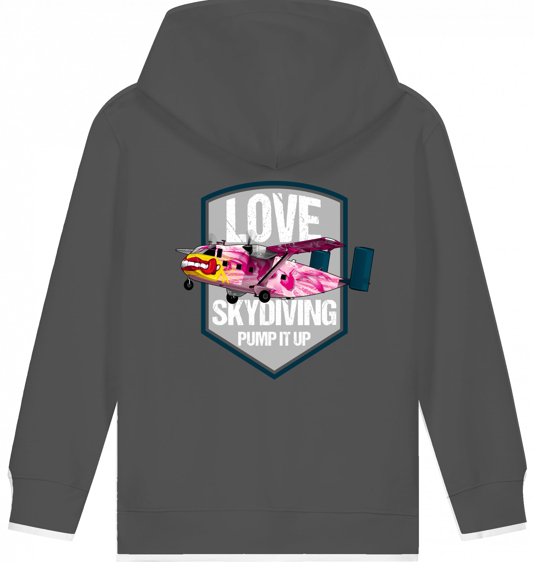 Kids Flugzeug Hoodie Short SC-7 Skyvan Sky Diving