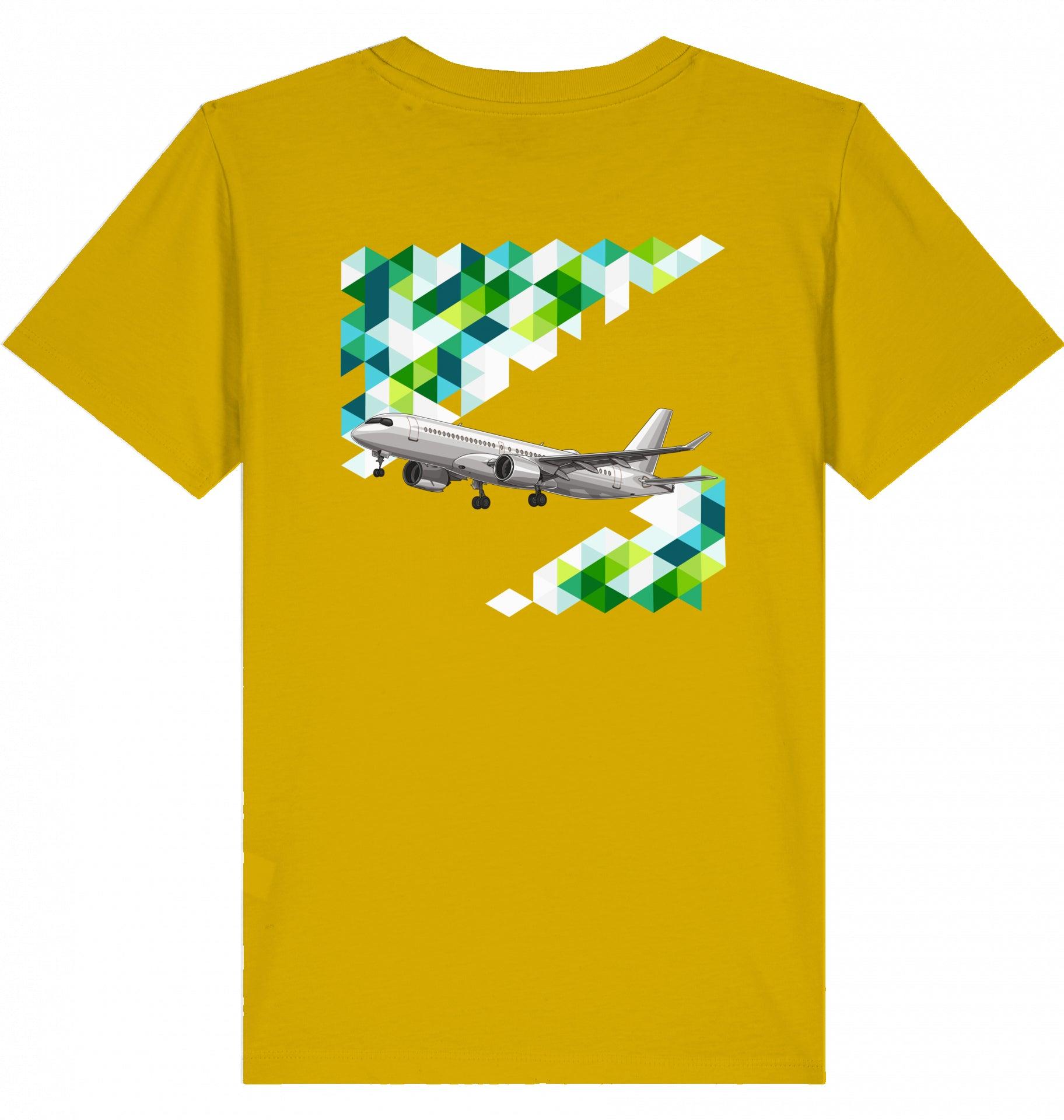 Airbus A220 Kinder Tshirt, KidS Shirt Airbus A220, Fllugzeug Tshirt Kinder, Aviation Fashion Kinder