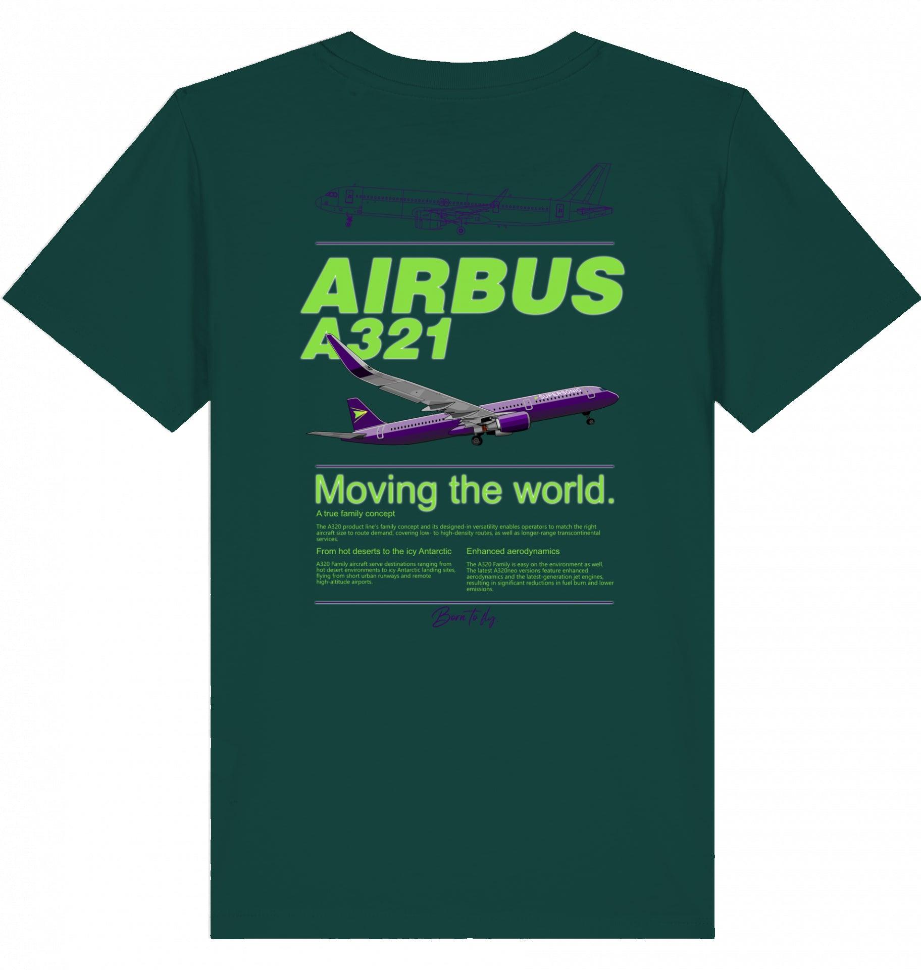 Piloten T-Shirt Kinder, Airbus A321 Tshirt Kinder, Kinder Tshirt Airbus, Airbus A321 Kinder Fashion, Streetwear Airbus Tshirt