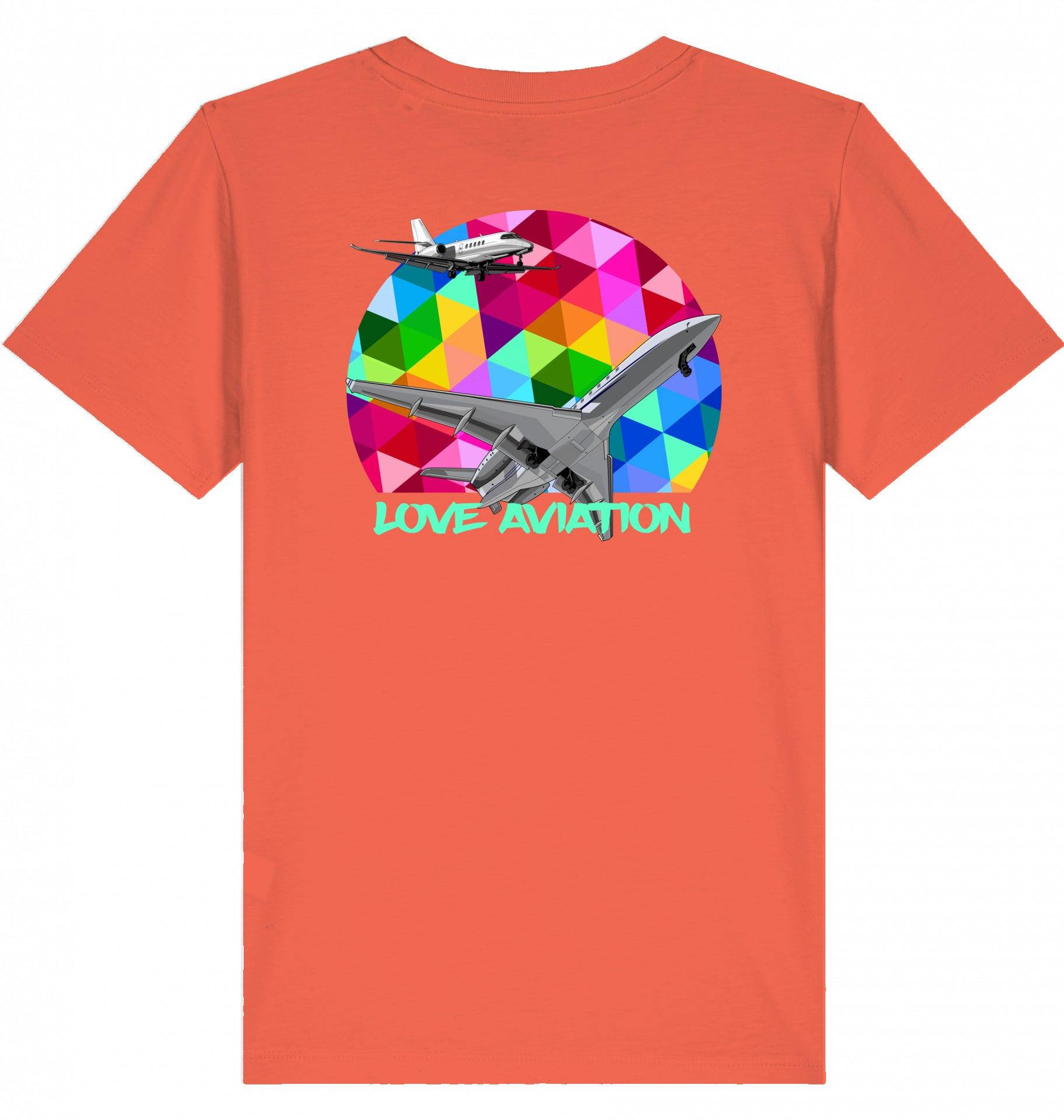 Aviation Kids Aviation T-Shirt "Love Aviation" Flugzeuge 2.0 Fiesta für Piloten, Crews, Kinder & Planespotter made by SUPERSONIC aero 4U