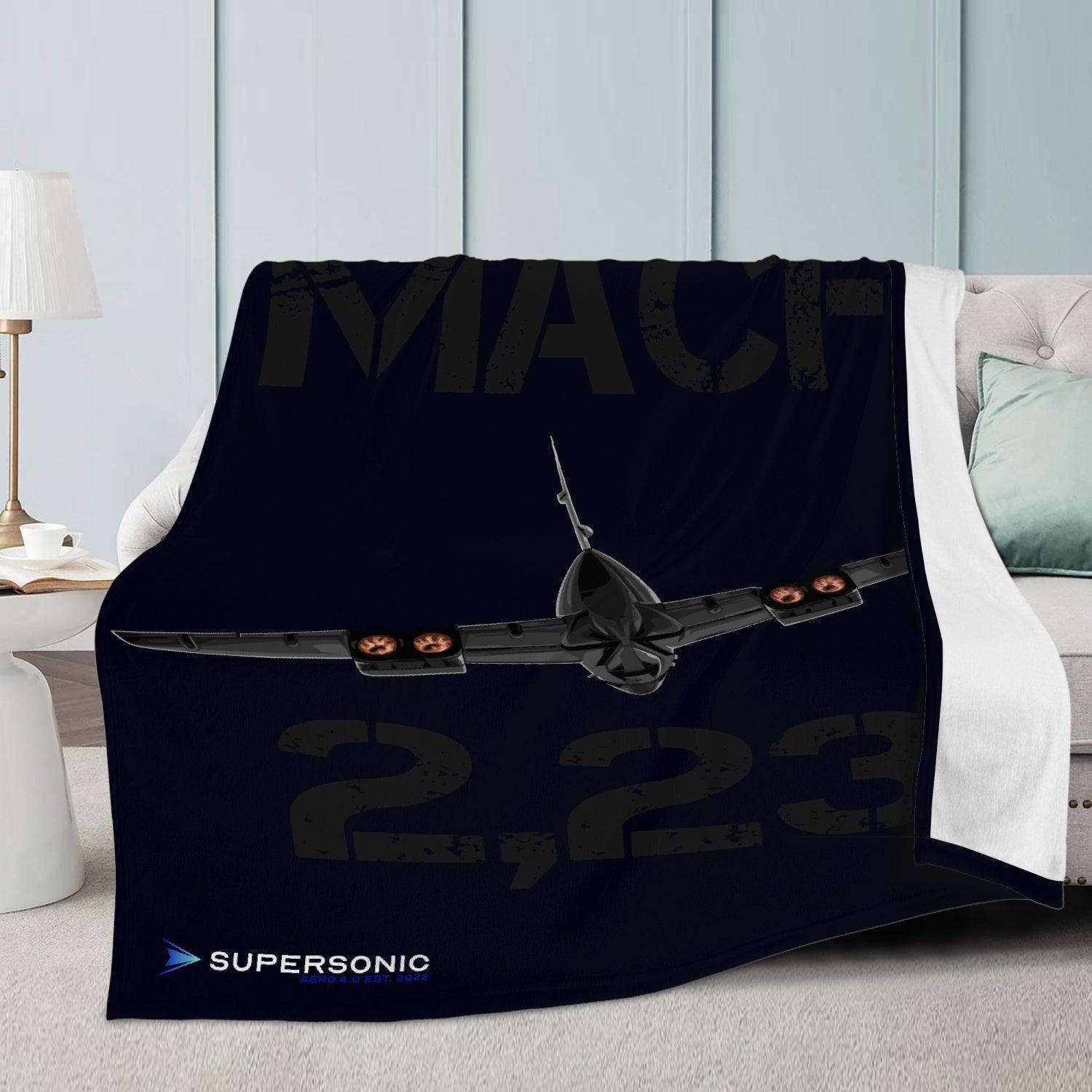 Aviation Aviation Excellence: Concorde Aircraft Kuscheldecke in Piloten-Qualität für Piloten, Crews, Kinder & Planespotter made by SUPERSONIC aero 4U
