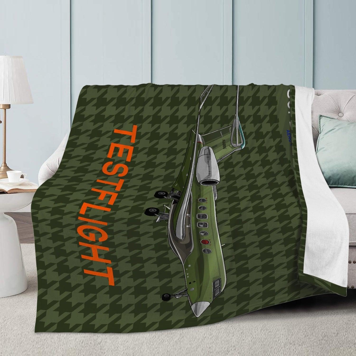 Aviation Luxuriöse Aviation Fleecedecke Gulfstream G600 - Kuschelige Wärme für Flugzeugliebhaber für Piloten, Crews, Kinder & Planespotter made by SUPERSONIC aero 4U