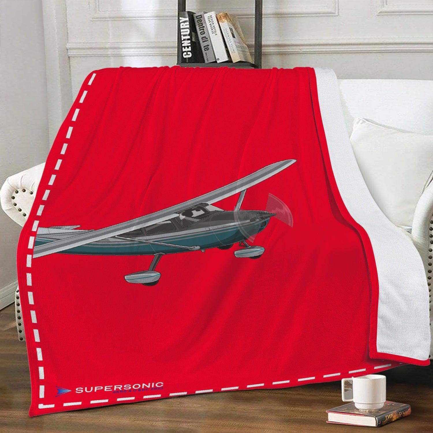 Aviation Weiche Aviation Fleecedecke - Dein kuscheliger Begleiter am Boden "Remove Before Flight" XL für Piloten, Crews, Kinder & Planespotter made by SUPERSONIC aero 4U