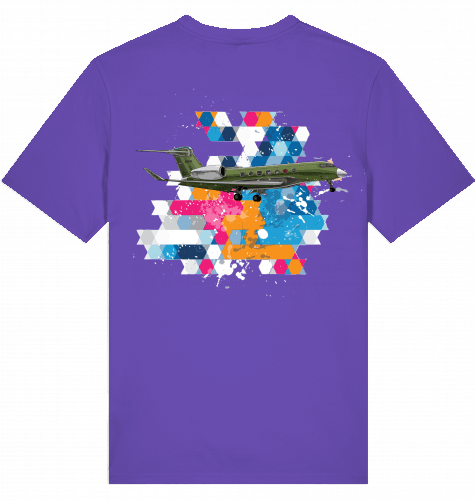 Aviation Flugzeug T-Shirt Gulfstream G500/G600 Experimental Aircraft Purple Love für Piloten, Crews, Kinder & Planespotter made by SUPERSONIC aero 4U