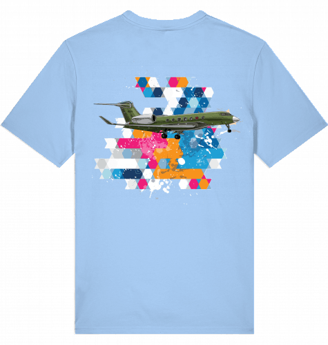 Aviation Flugzeug T-Shirt Gulfstream G500/G600 Experimental Aircraft Blue Soul für Piloten, Crews, Kinder & Planespotter made by SUPERSONIC aero 4U