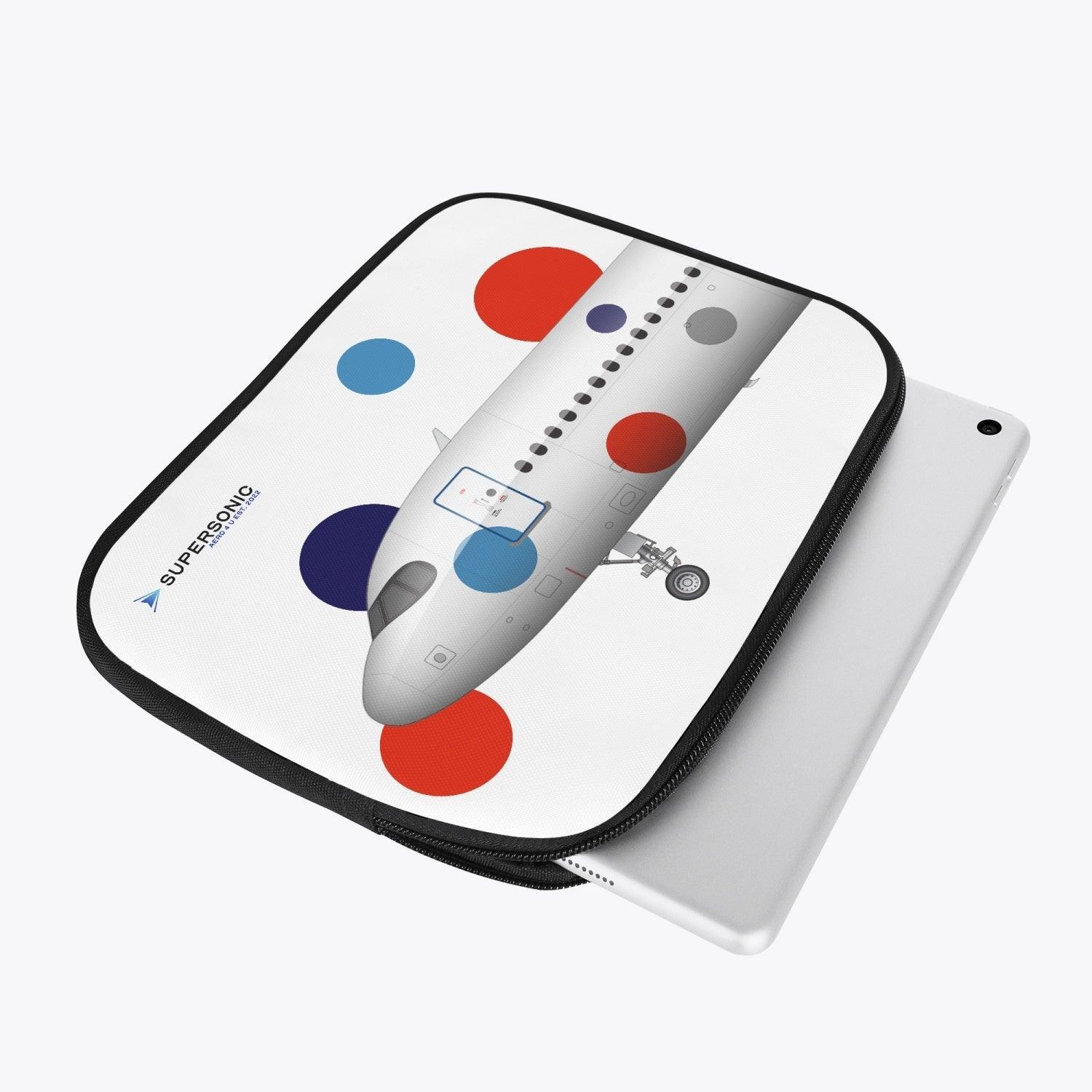 Aviation iPad & EFB Tasche Airbus A320neo | Professional Pilot & Cockpit Gear Default für Piloten, Crews, Kinder & Planespotter made by SUPERSONIC aero 4U