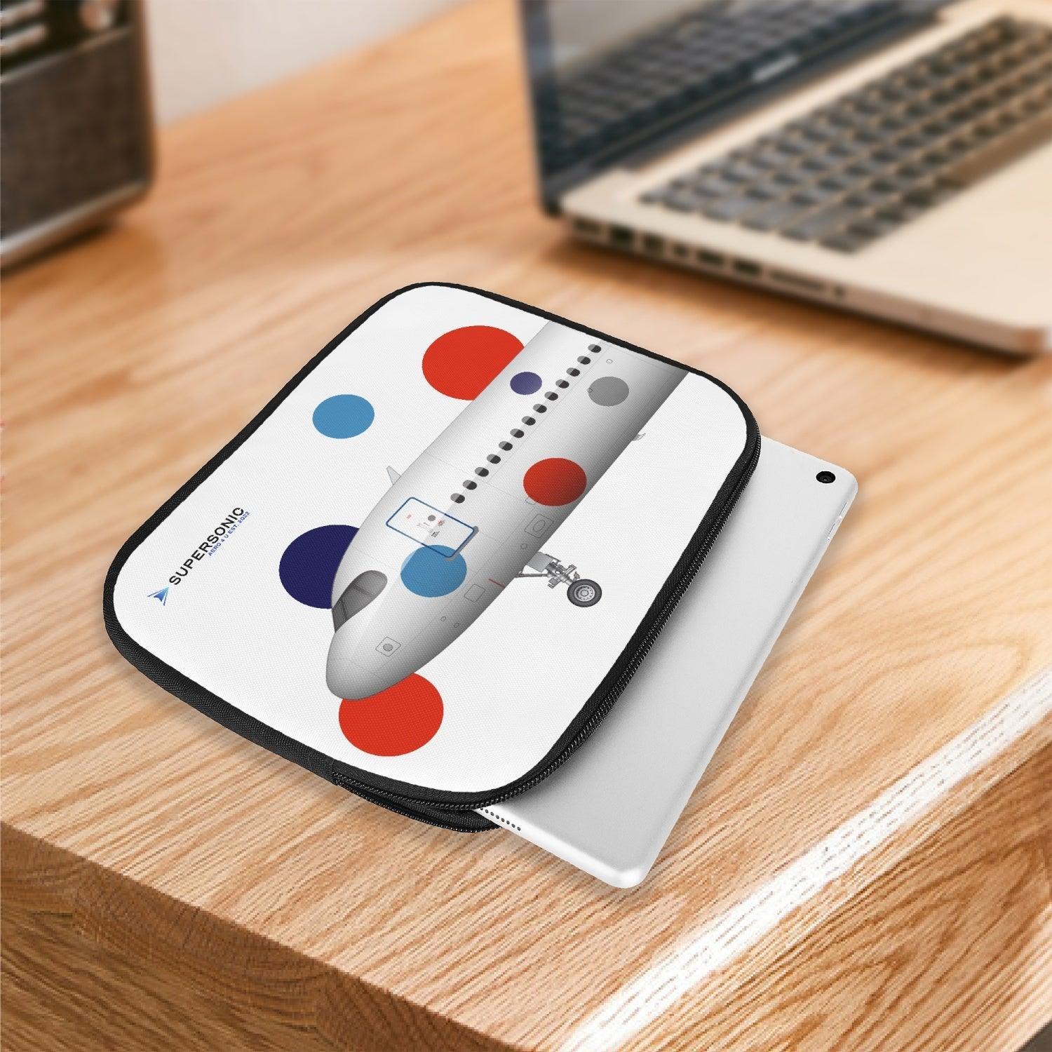 Aviation iPad & EFB Tasche Airbus A320neo | Professional Pilot & Cockpit Gear für Piloten, Crews, Kinder & Planespotter made by SUPERSONIC aero 4U