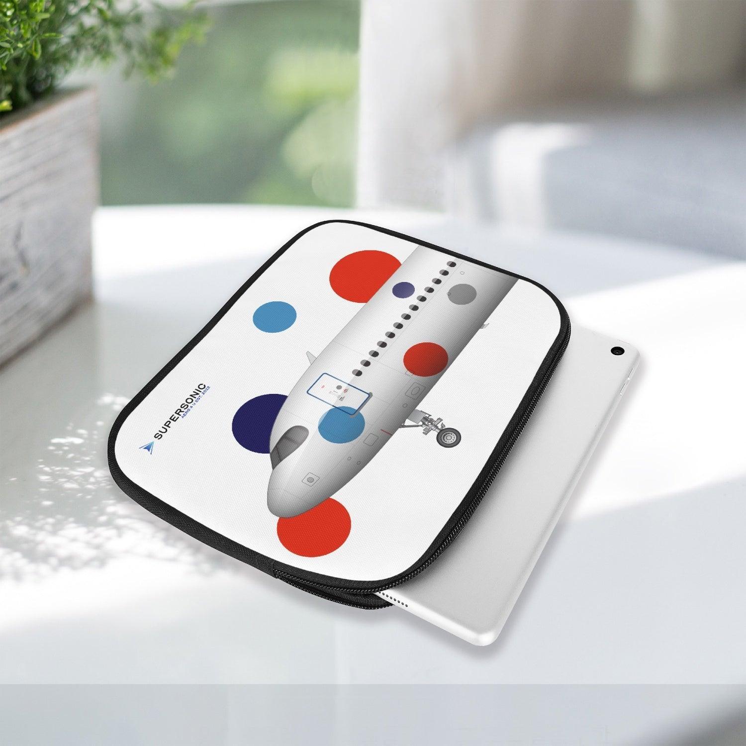 Aviation iPad & EFB Tasche Airbus A320neo | Professional Pilot & Cockpit Gear für Piloten, Crews, Kinder & Planespotter made by SUPERSONIC aero 4U