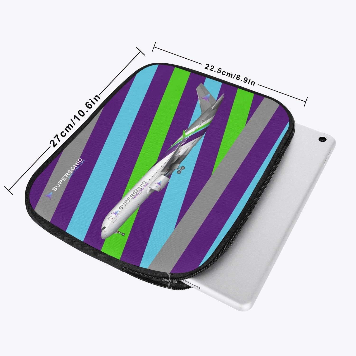 Aviation iPad & EFB Schutzhülle im Airbus A350 Design für Aviators & Crews für Piloten, Crews, Kinder & Planespotter made by SUPERSONIC aero 4U