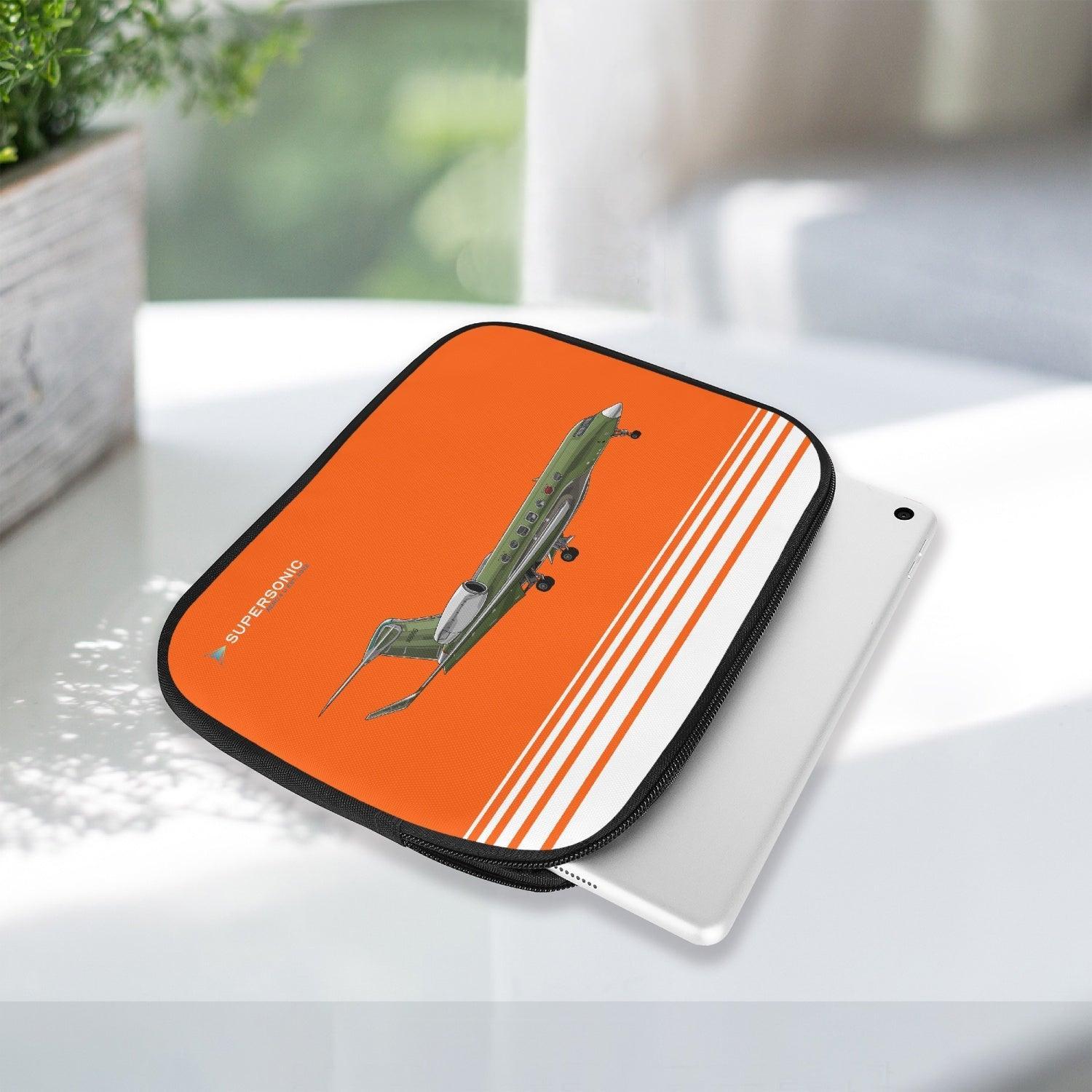 Aviation Gulfstream 500 in Factory Green iPad Neopren Schutzhülle für Crews für Piloten, Crews, Kinder & Planespotter made by SUPERSONIC aero 4U