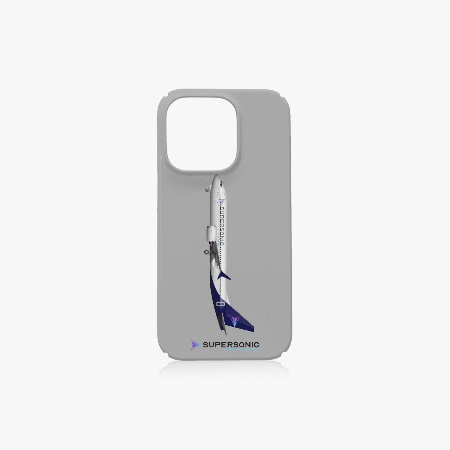 Aviation iPhone 14 Pro Case Boeing 737 MAX grey iPhone 14 Pro für Piloten, Crews, Kinder & Planespotter made by SUPERSONIC aero 4U